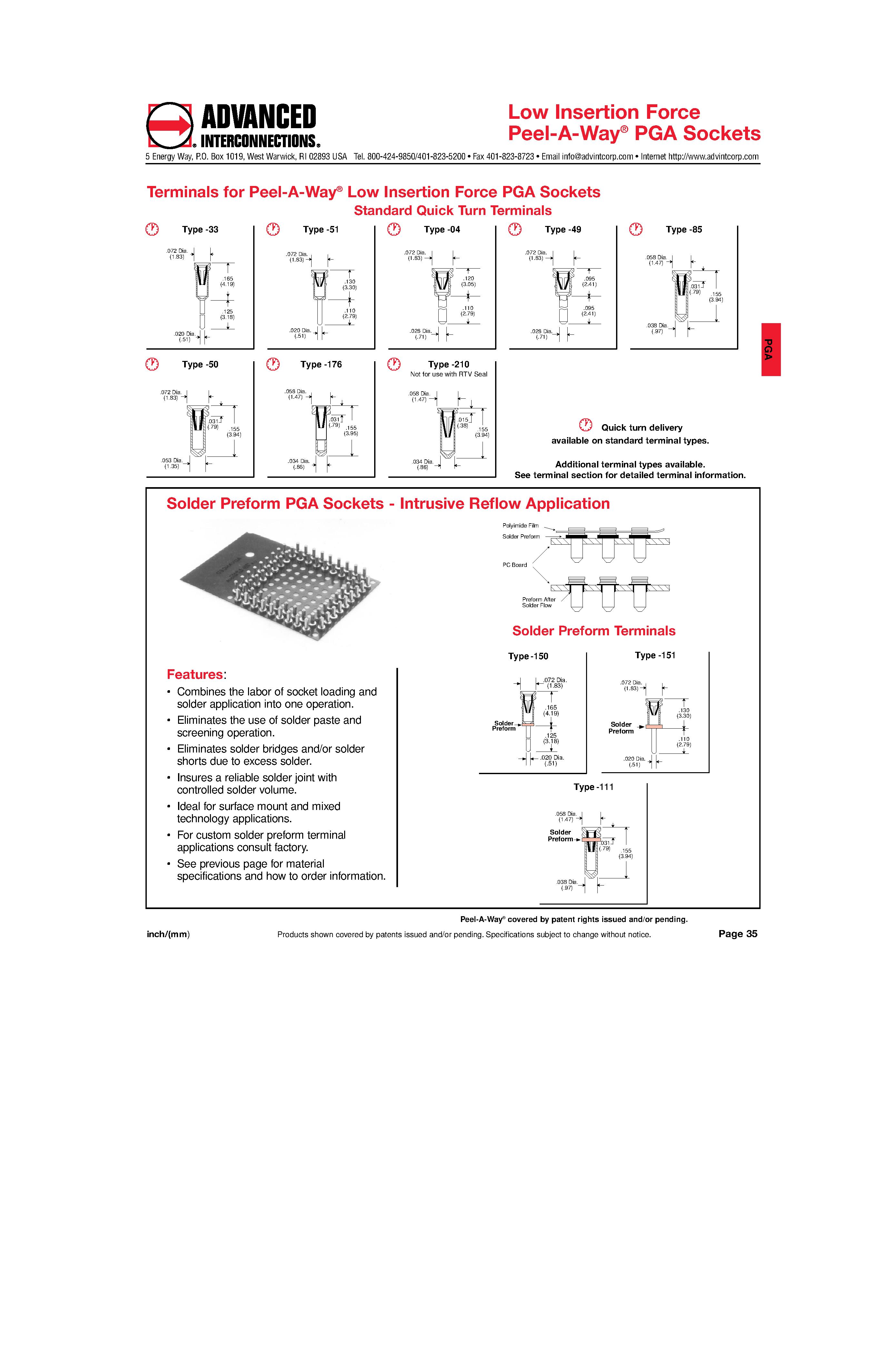 Datasheet 2KS160 - (2KSxxx) Peel A Way Low Insertion Force PGA Sockets page 2