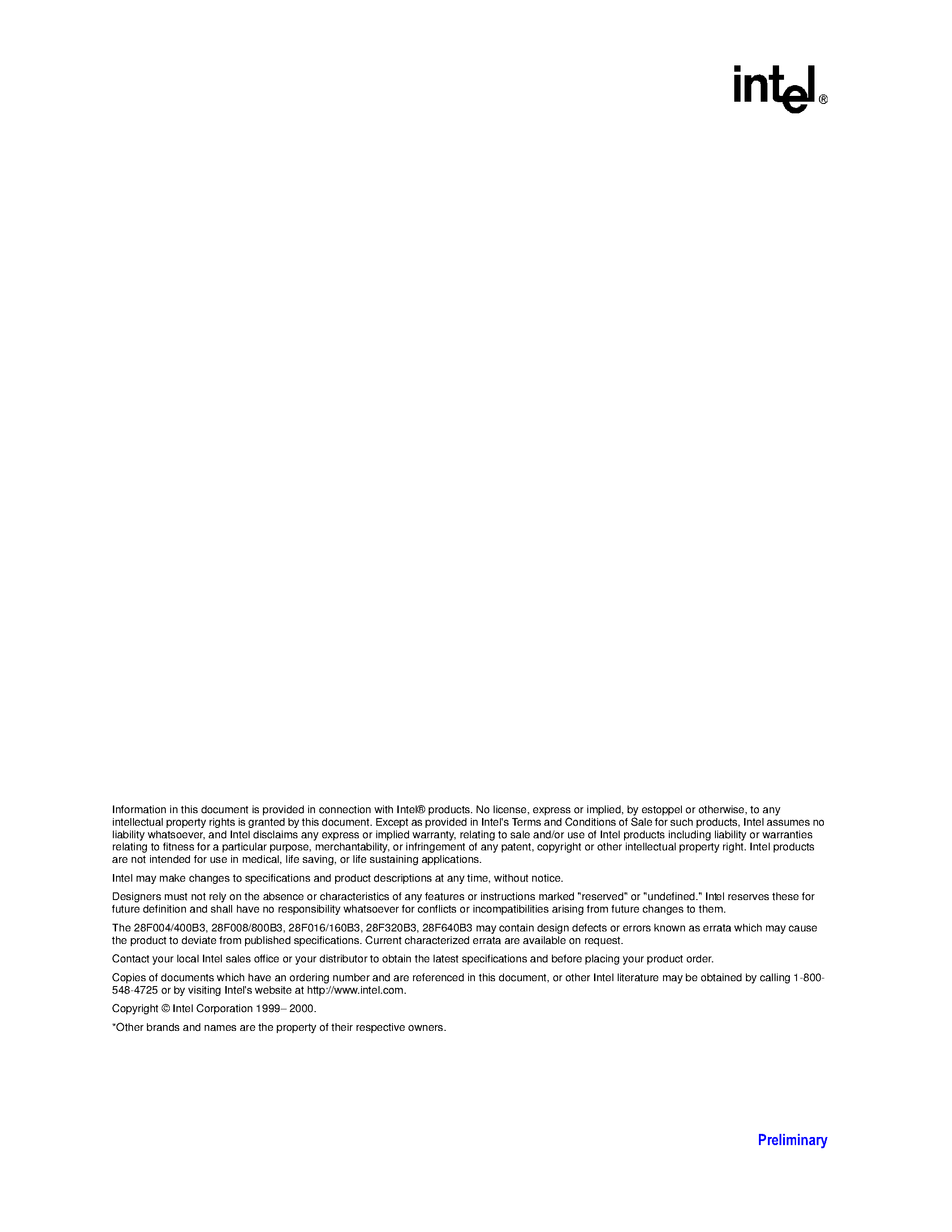 Даташит TE28F004 - (TE28Fxxx) 3 Volt Advanced Boot Block Flash Memory страница 2