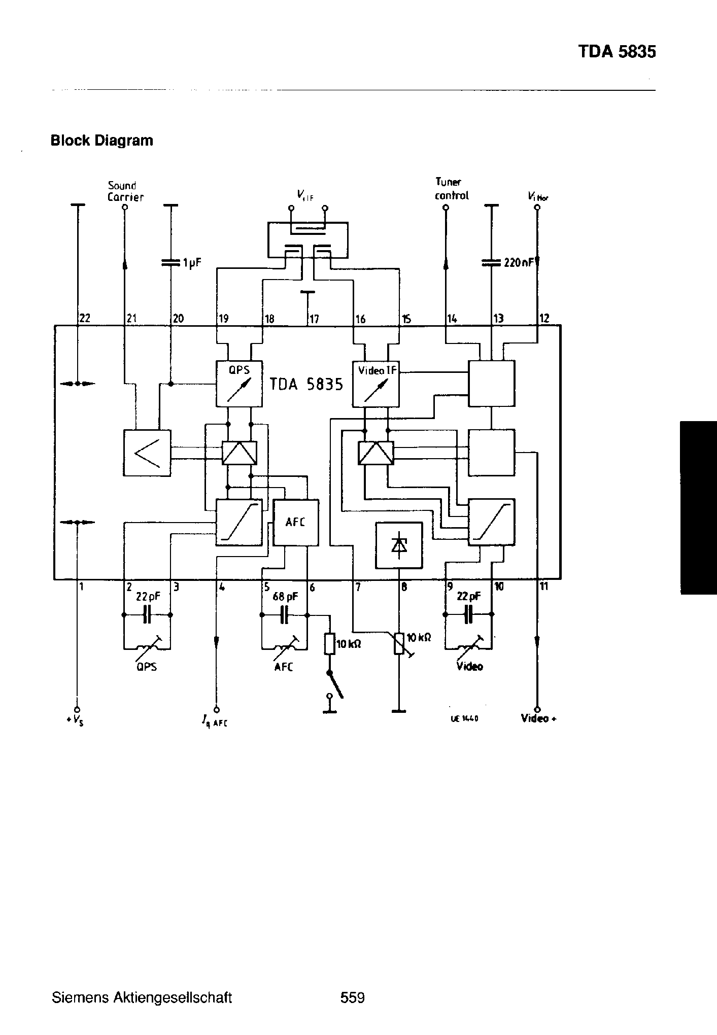 Даташит TDA5835 - Cideo IF IC with Quasi Parallel Sound and AFC страница 2