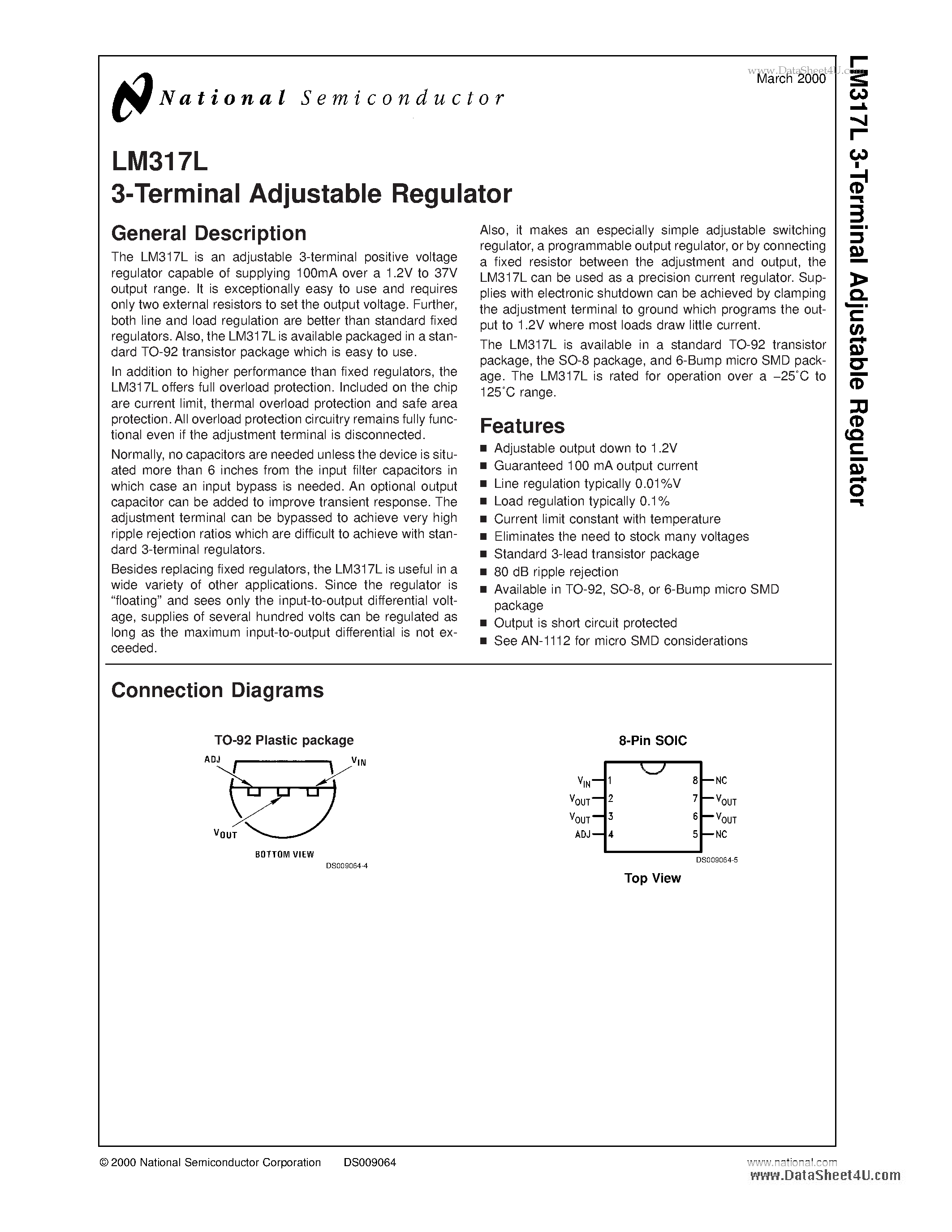 Datasheet 317LM - Search -----> LM317LM page 1