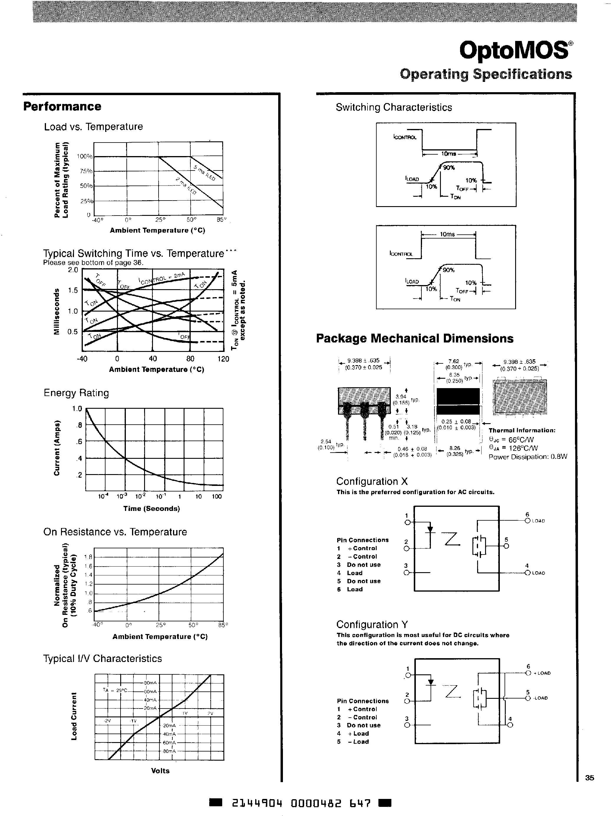 Datasheet XCA110 page 2 Datasheet XCA110 - (XCA110 / XCA120) Solid State Switches page 2