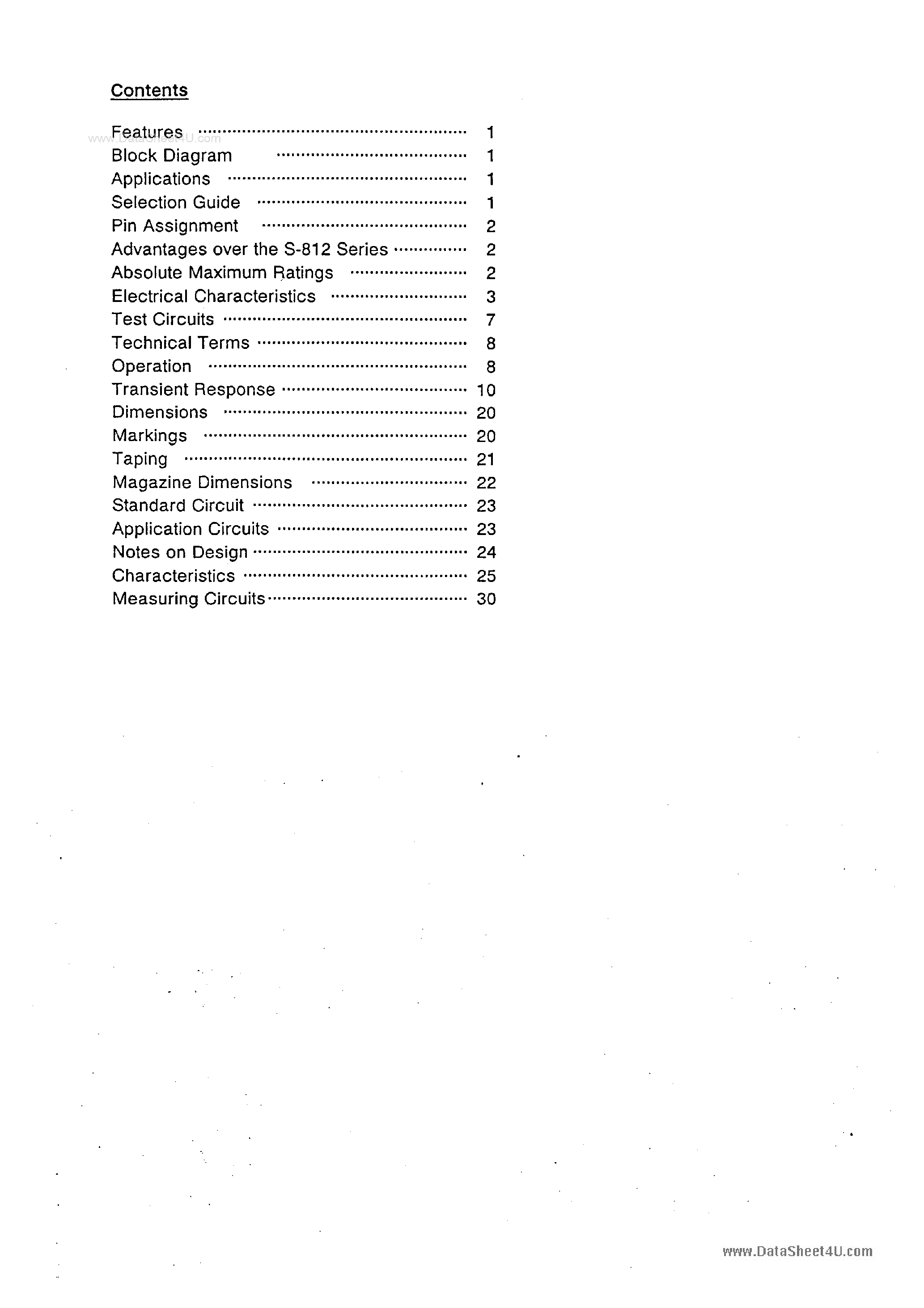 Datasheet S81350 - Search -----> S-813 page 1