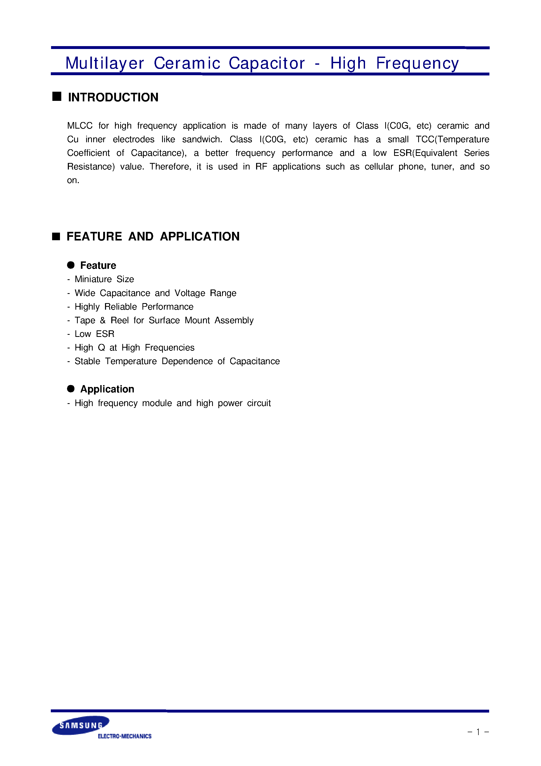 Даташит CL03Cxxxx - (CL Series) Multilayer Ceramic Capacitor страница 2