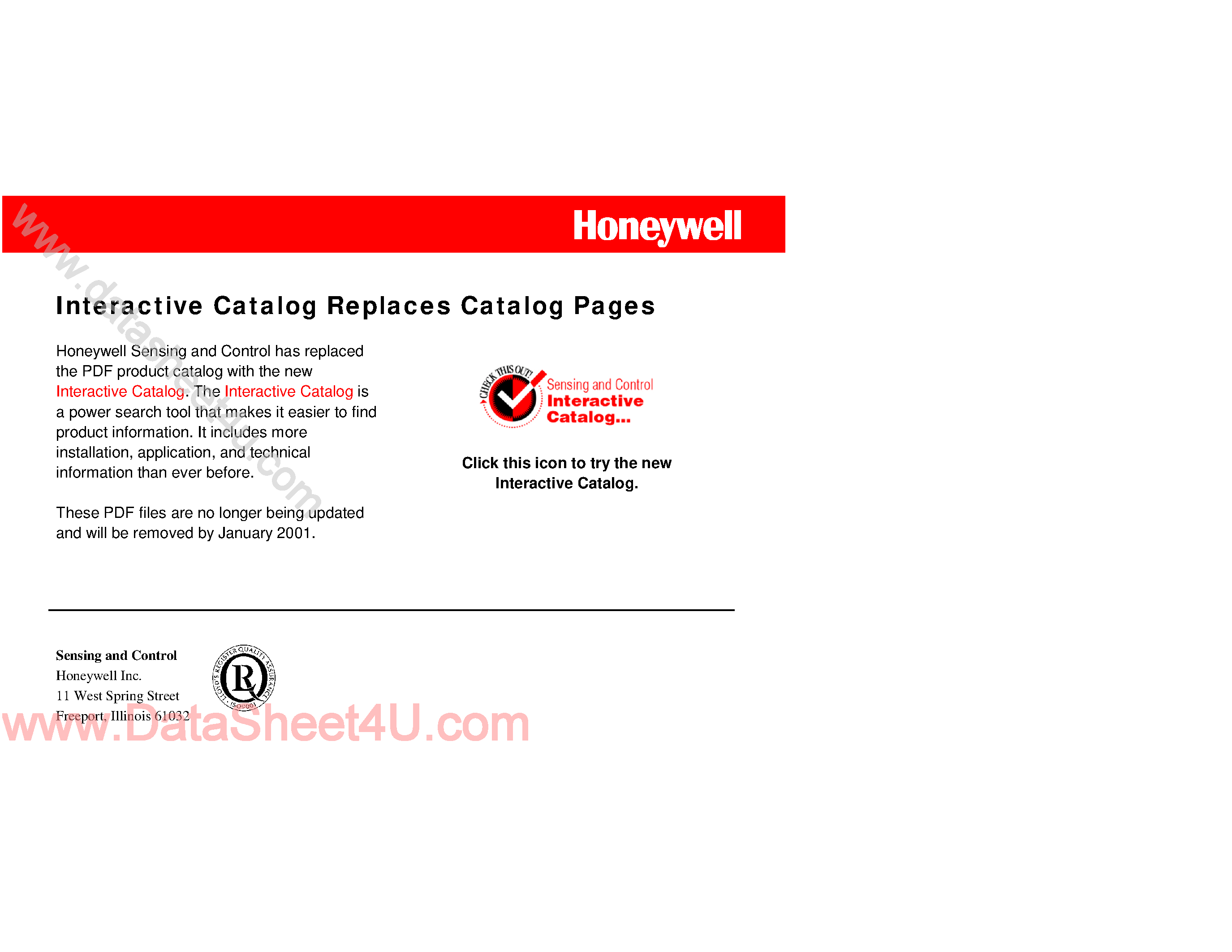 Datasheet VG95328C page 1 Datasheet VG95328C - One Part M30 Proximity Sensor page 1