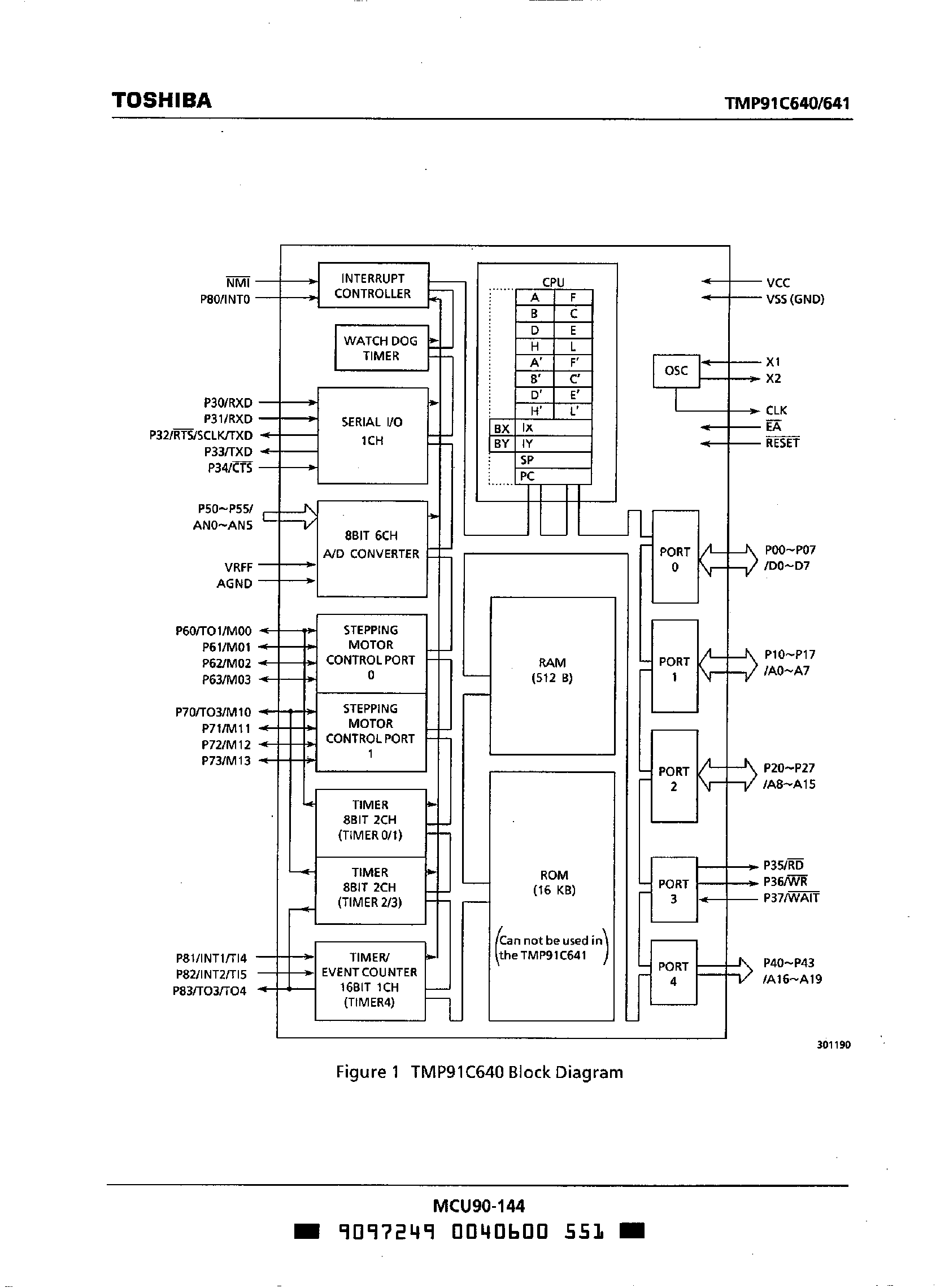 Даташит на микросхему TMP91C640 страница 2 Даташит TMP91C640 - (TMP91C640 / TMP91C641) CMOS 8-Bit Microcontrollers страница 2