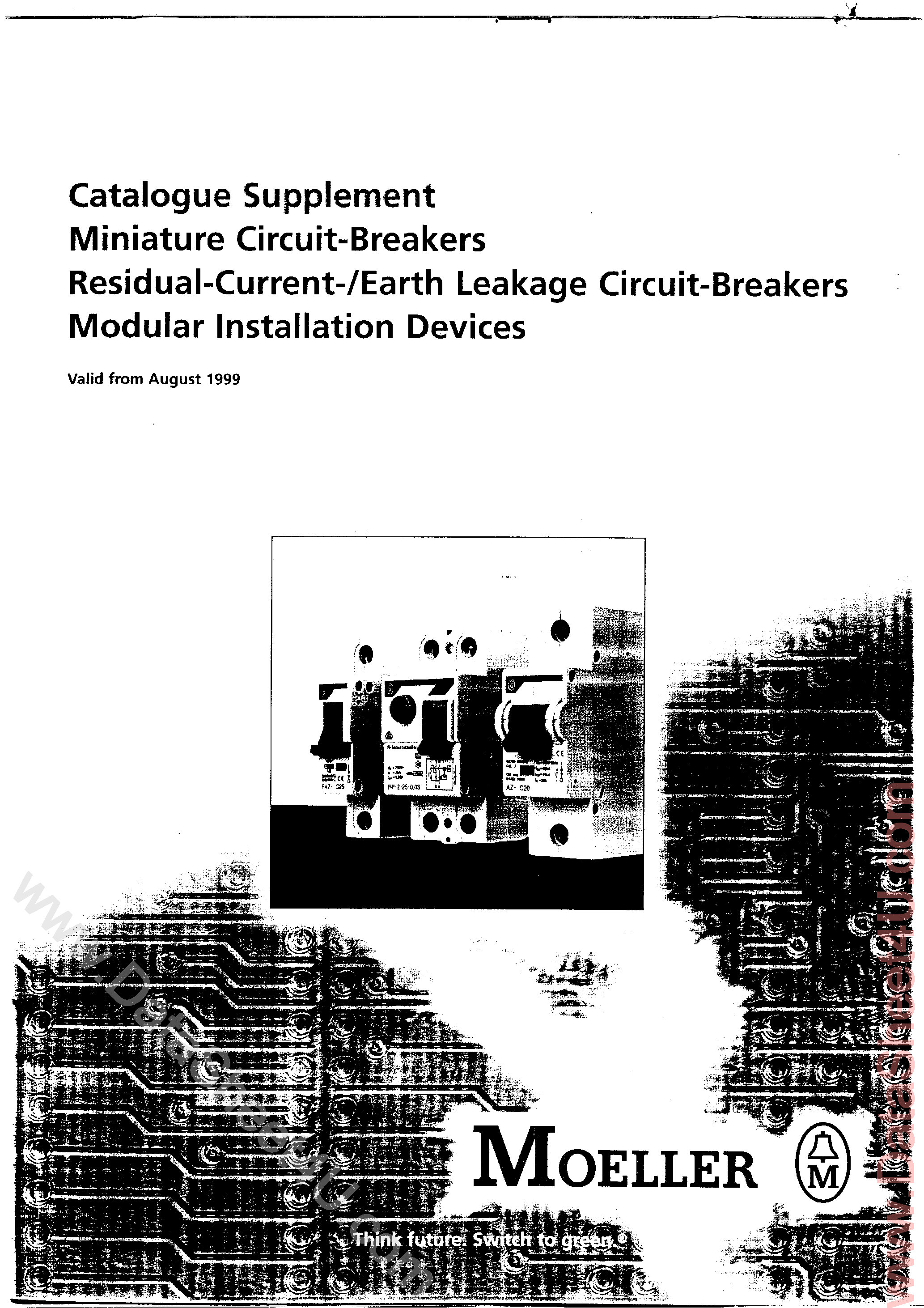 Даташит FAZ-Bxx - (FAZ Series) Circuit Breaker 1 Pole 3a страница 1