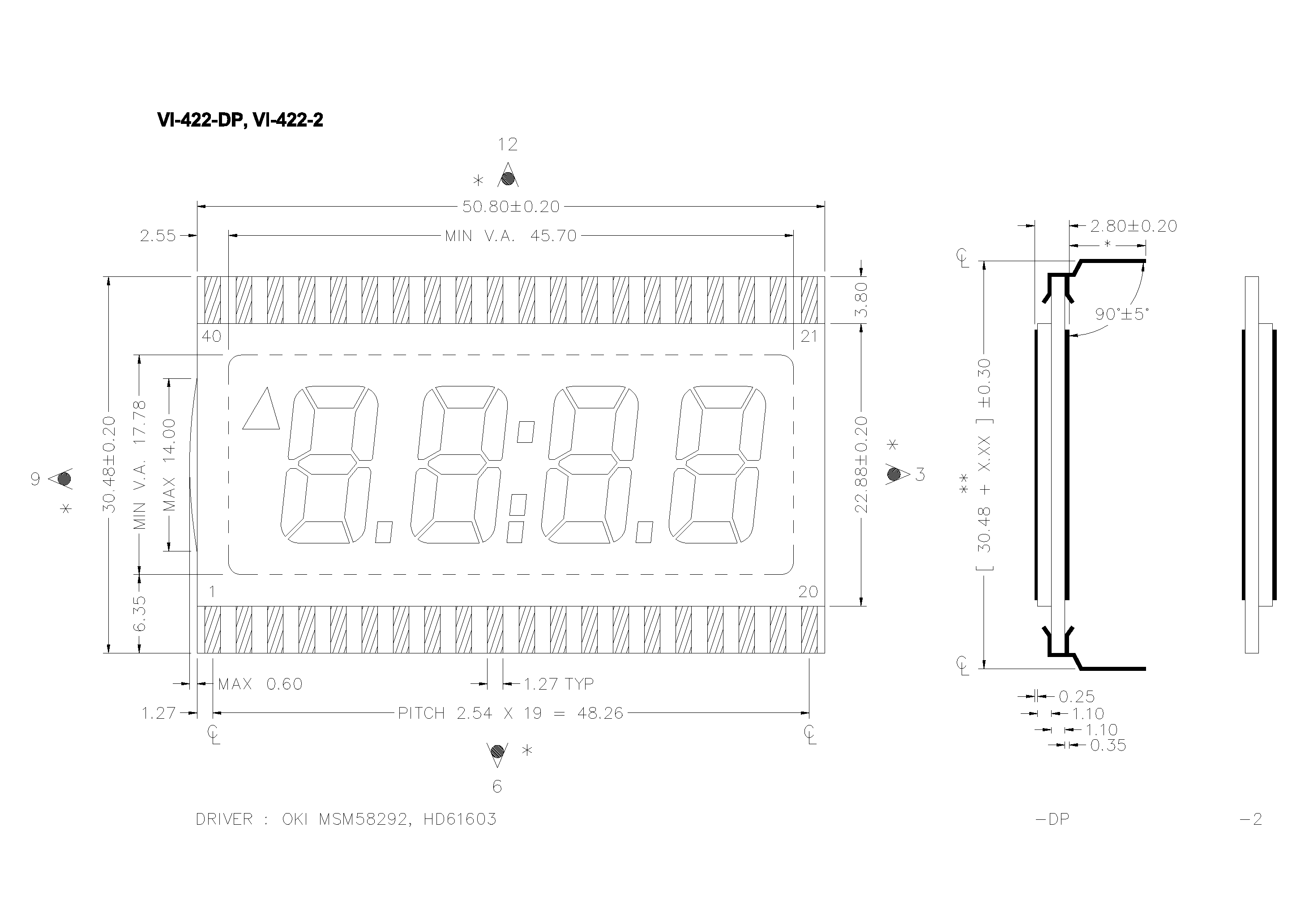 Datasheet VI-422-2 - VI-422-DP page 1