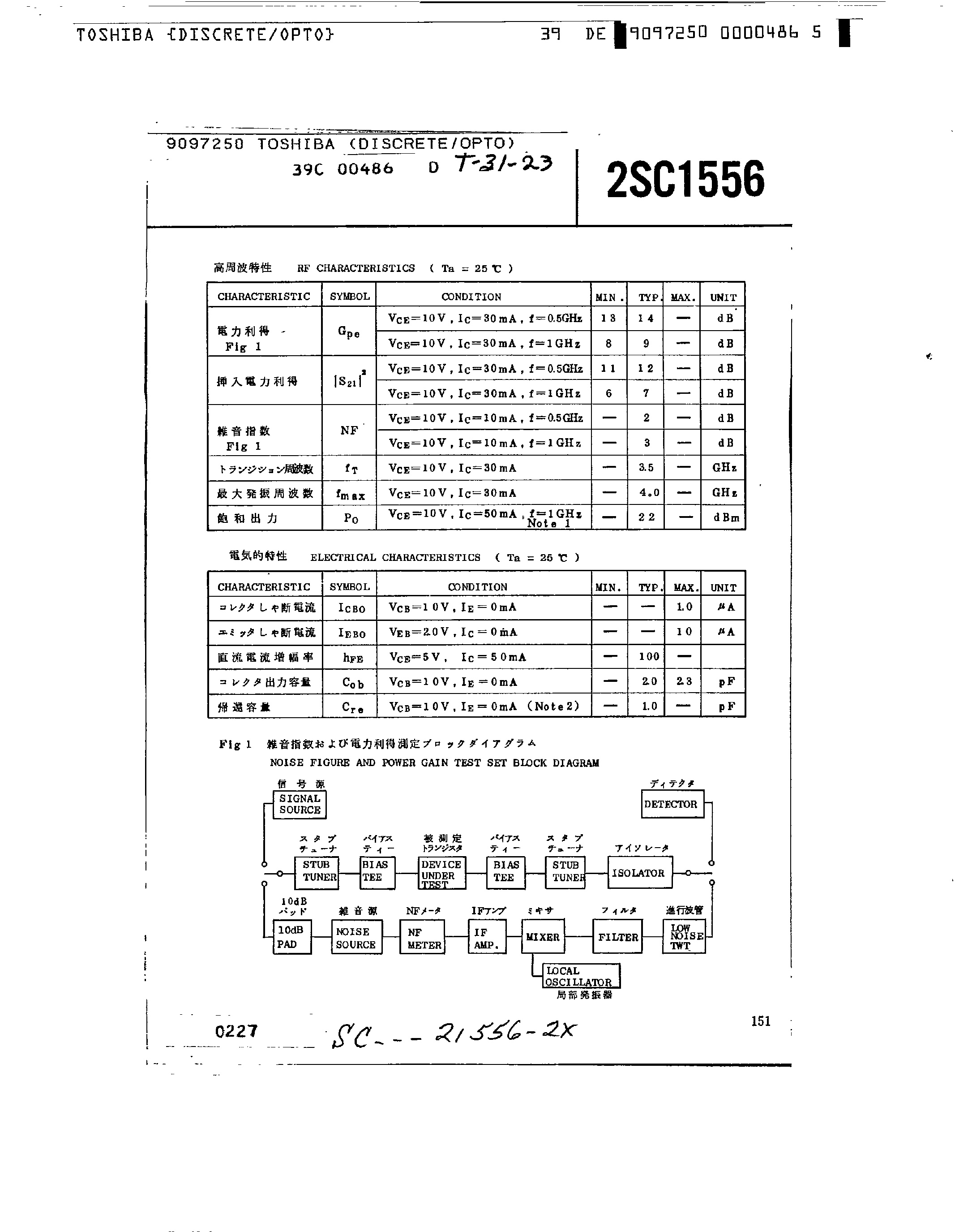 Datasheet 2SC1556 - Transistor page 2