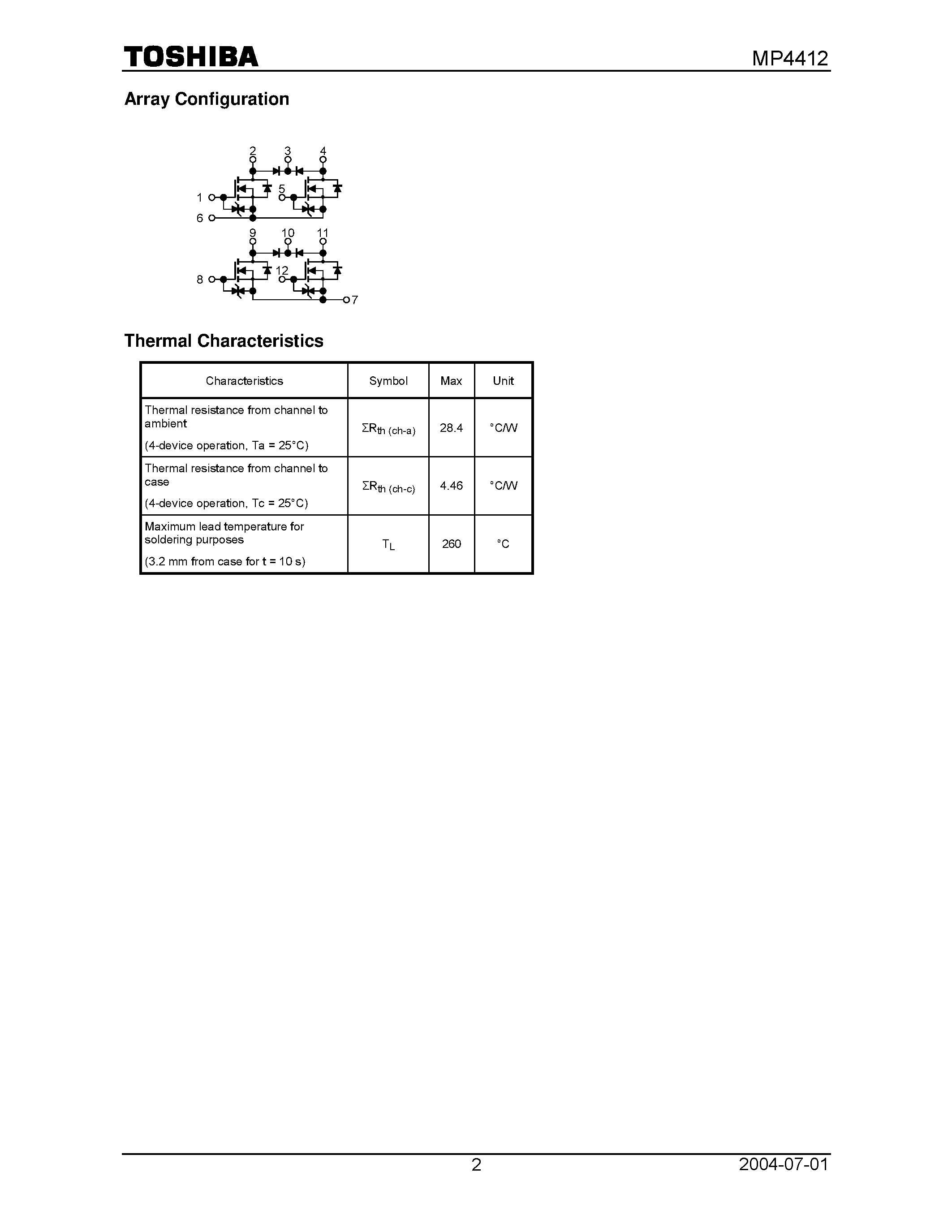 Datasheet MP4412 - Silicon N Channel MOS Type page 2