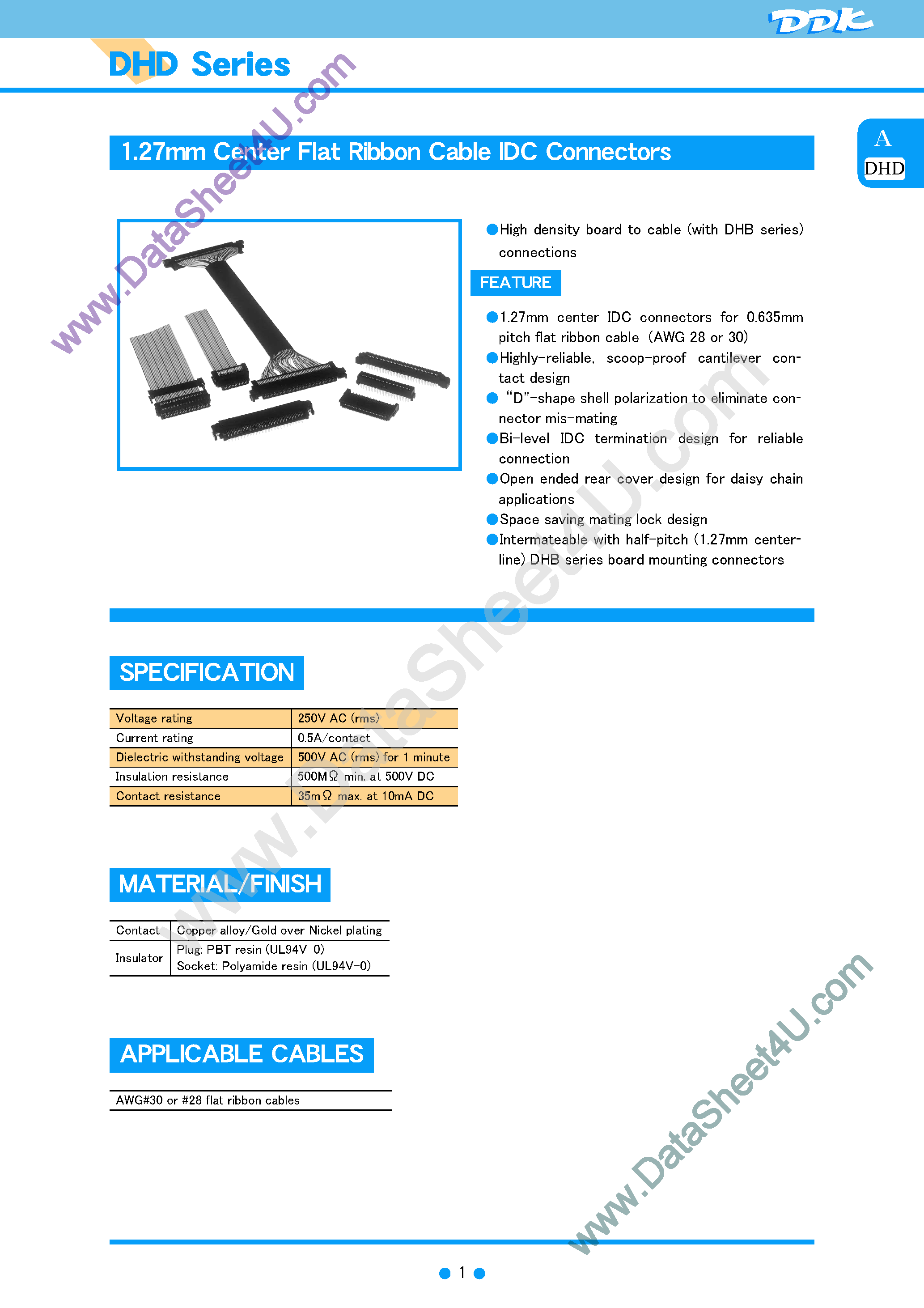 Даташит на микросхему HTC-SERxxx страница 1 Даташит HTC-SERxxx - (HTC Series) Grid Hard Metric Connectors страница 1