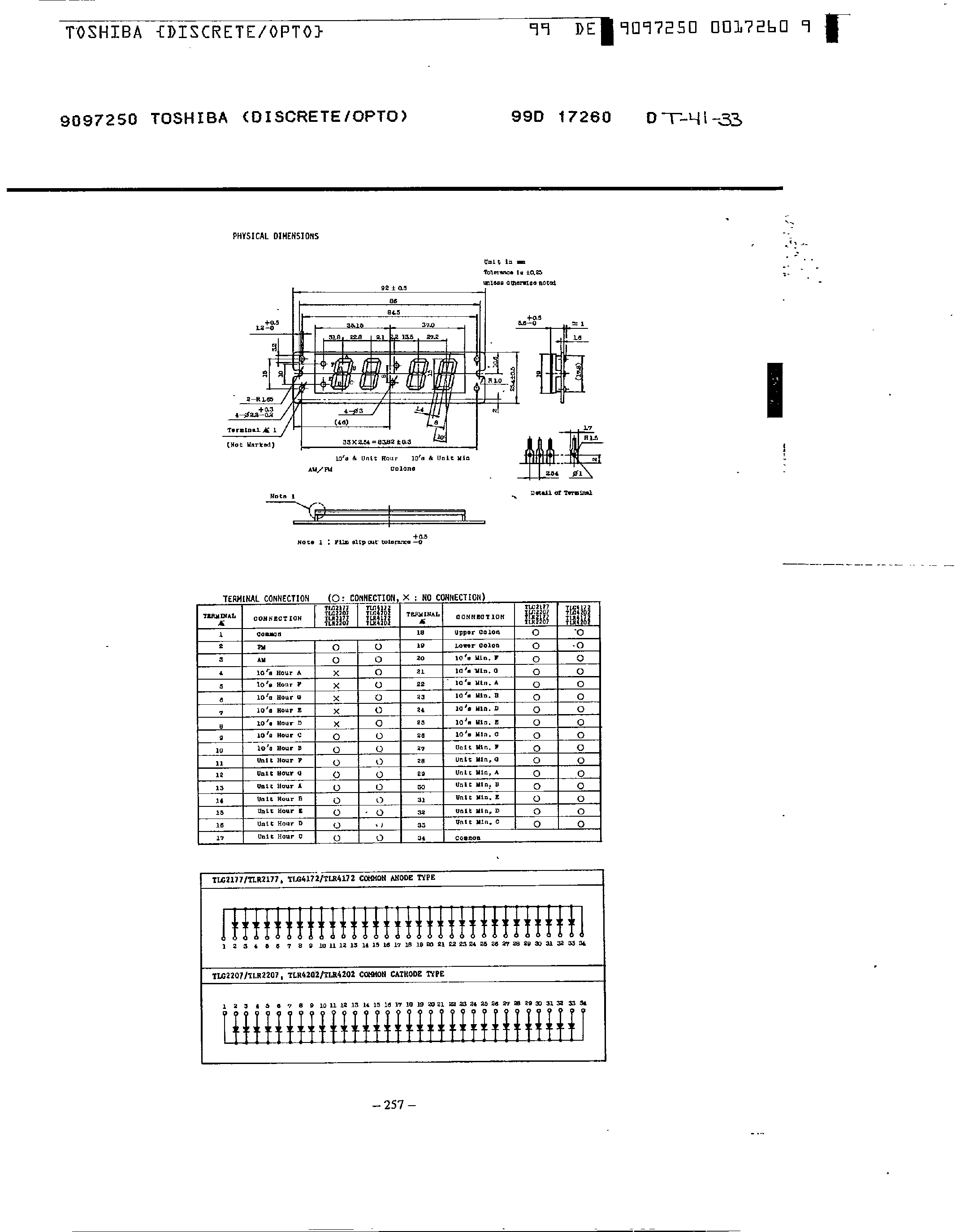 Datasheet TLG2177 - (TLG2xxx / TLG4xxx) Green Color 4-Digital LED Display page 2