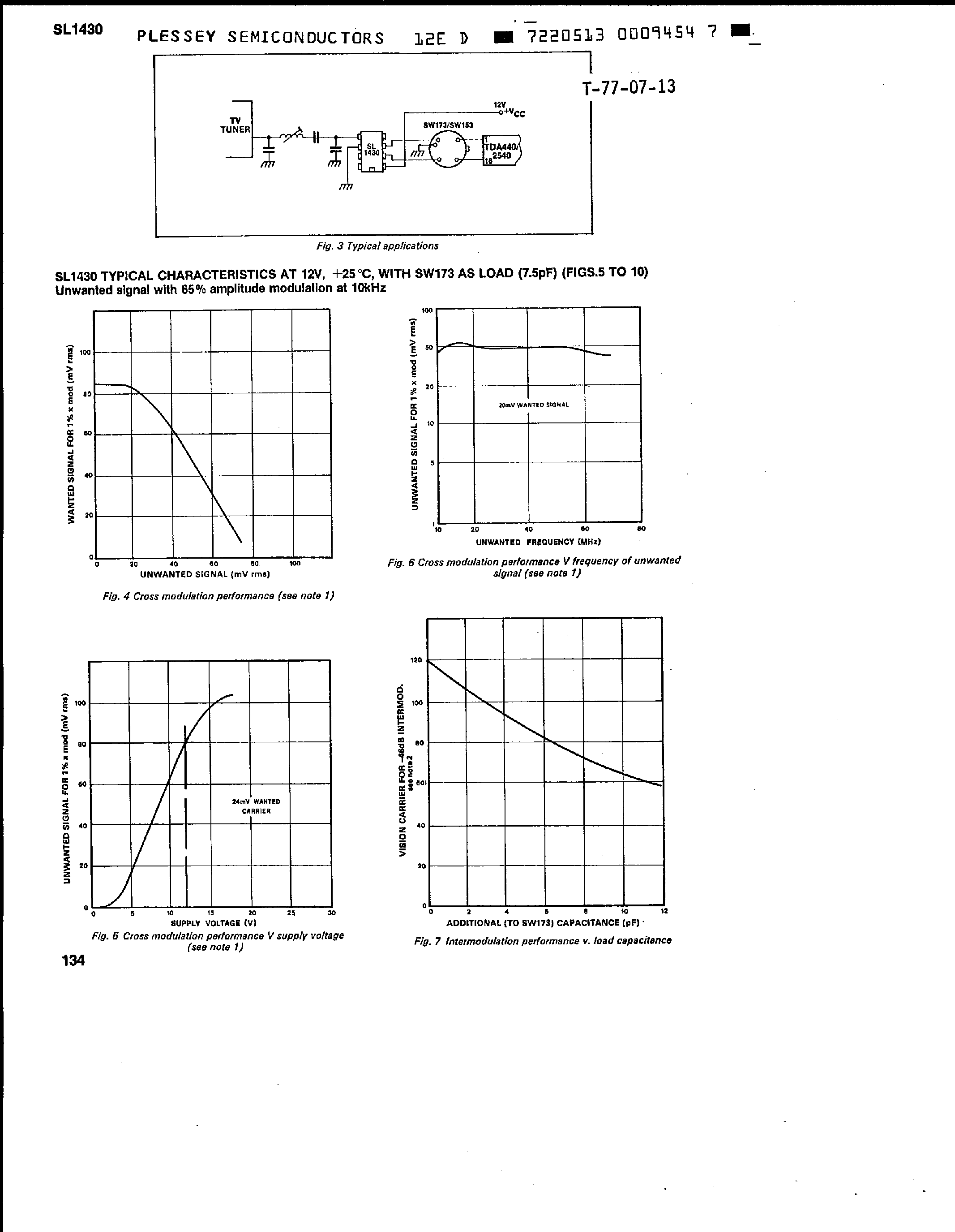 Datasheet SL1430 page 2 Datasheet SL1430 - TV IF Preamplifier page 2