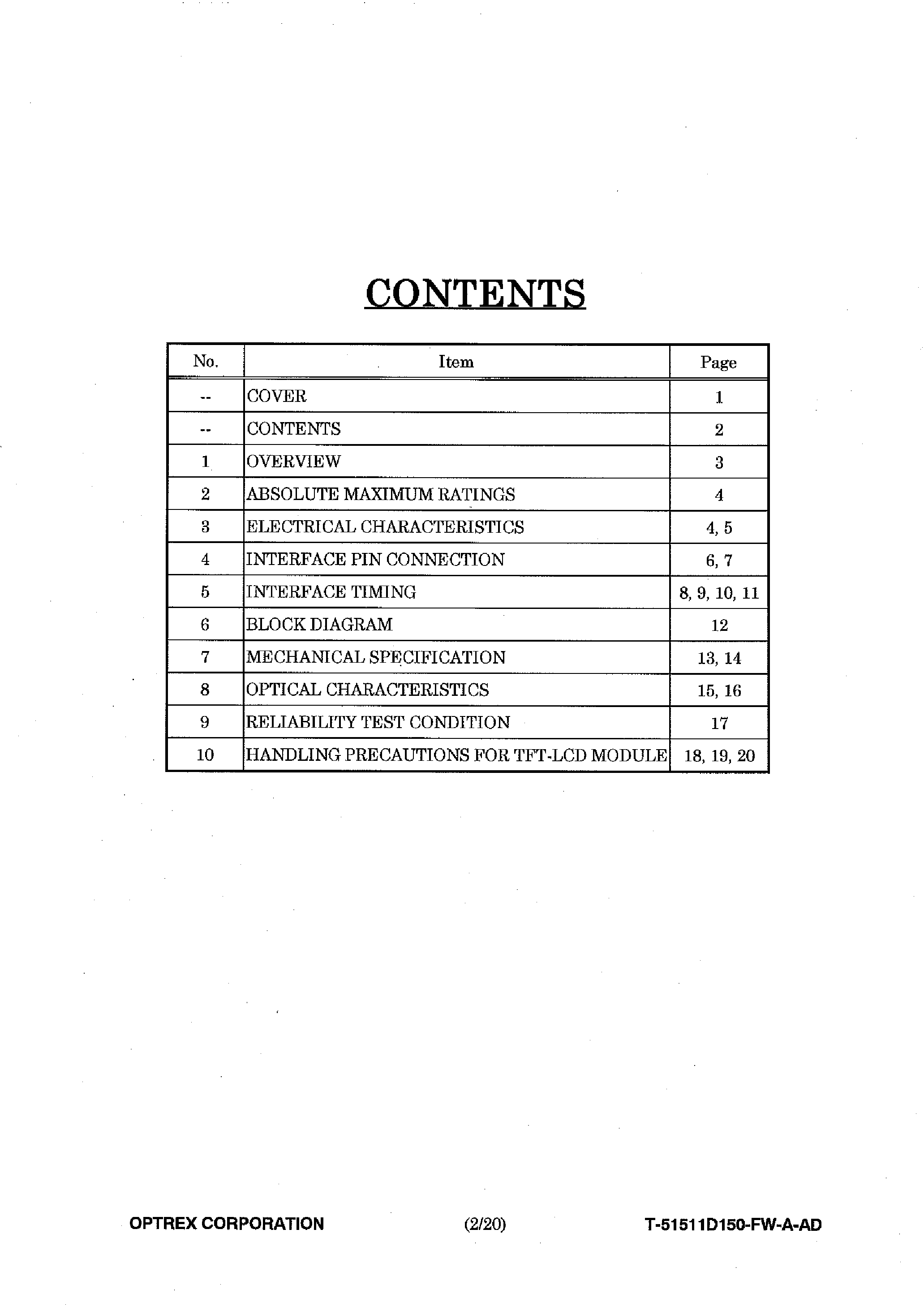 Datasheet T-51511D150-FW-A-AD - LCD_Module page 2