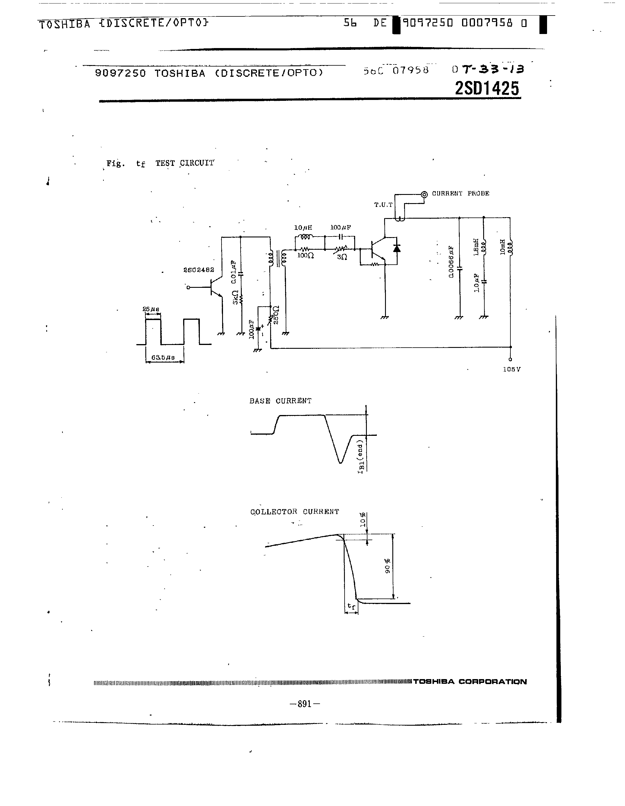 Datasheet 2SD1425 - Color TV Horizontal Output Applications page 2