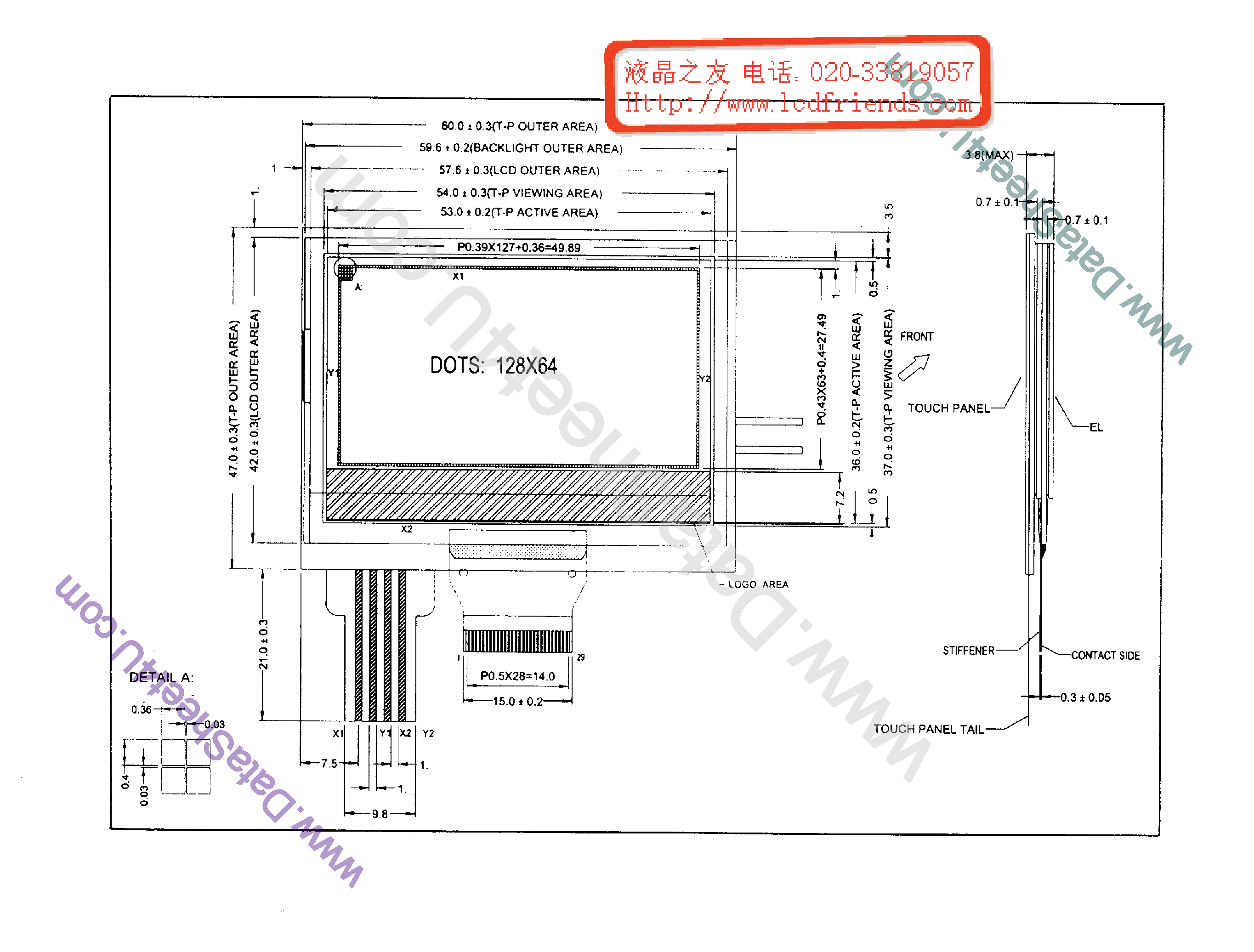 Даташит TM12864L-G - LCD_Module страница 1