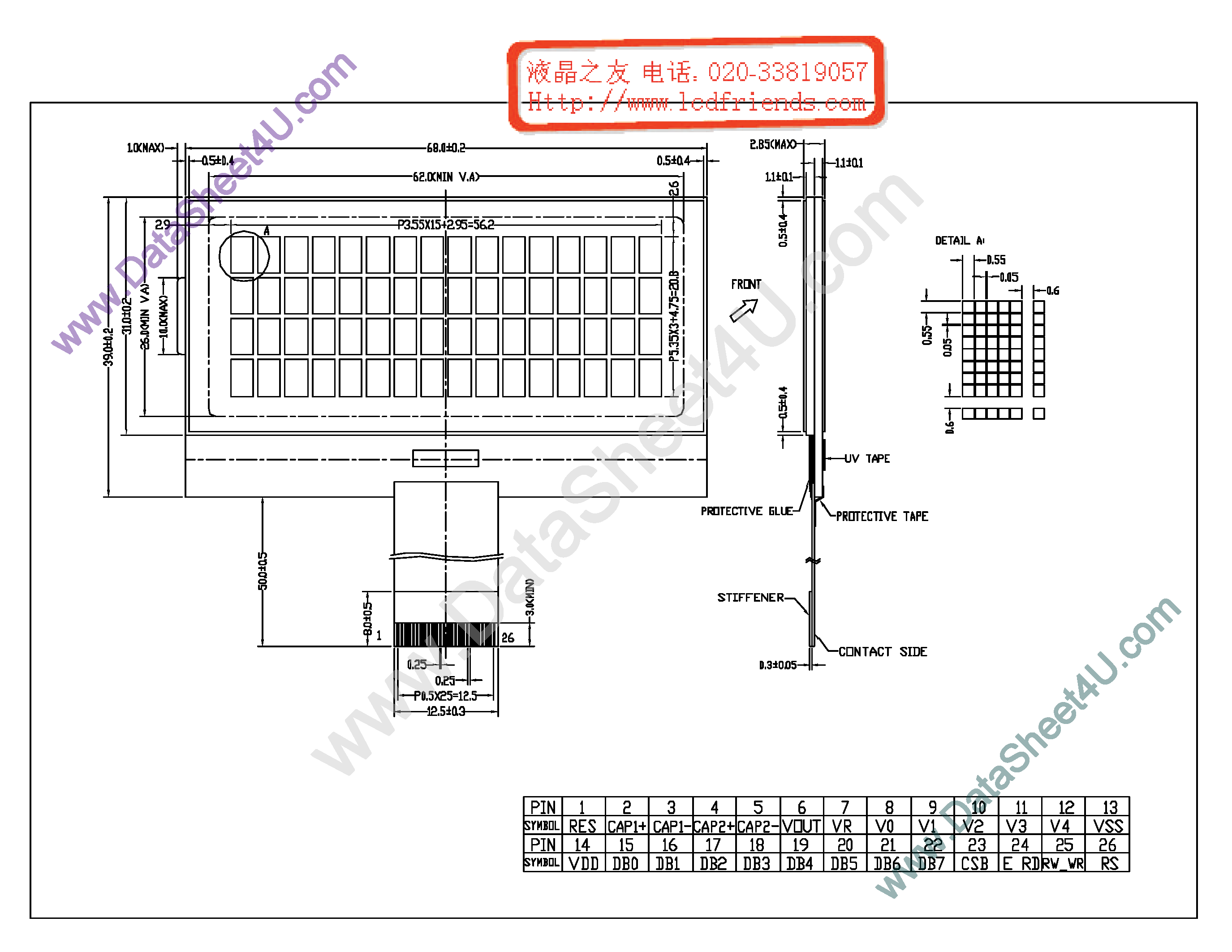 Даташит tm164a-g - LCD_Module страница 1