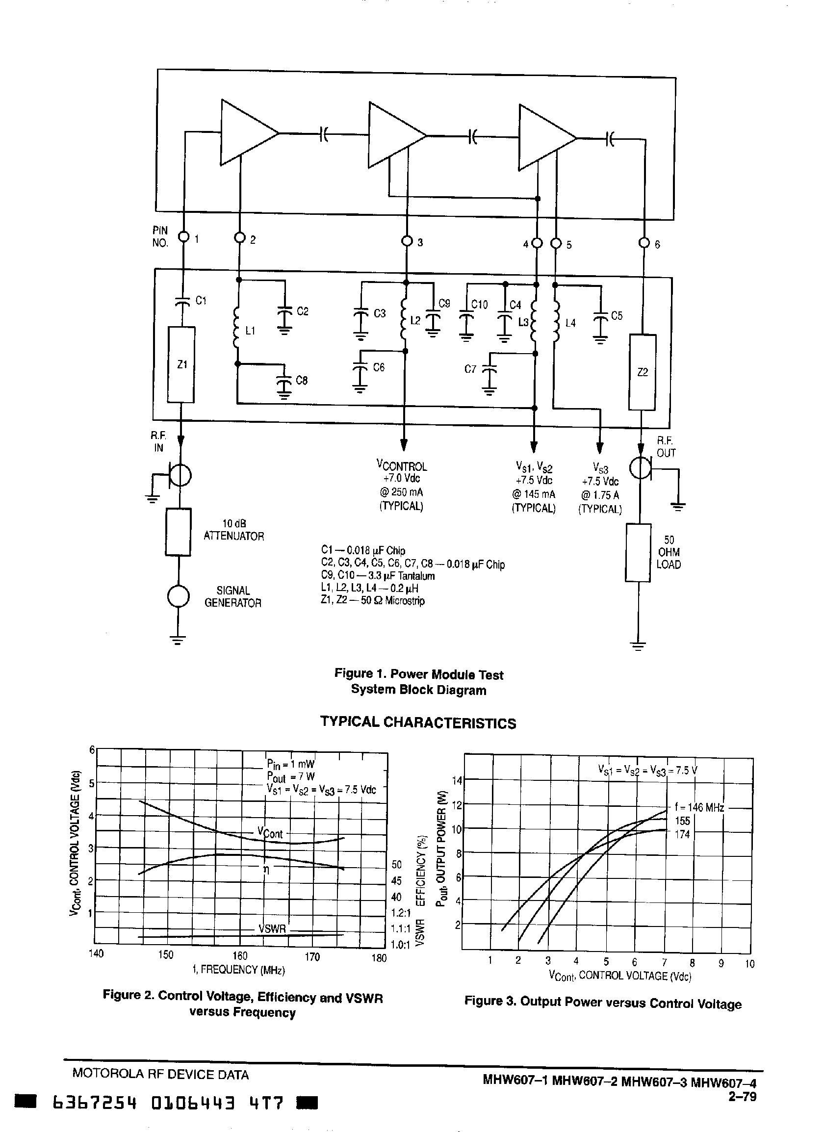 Datasheet MHW607-1 - (MHW607-x) VHF Power Amplifiers page 2