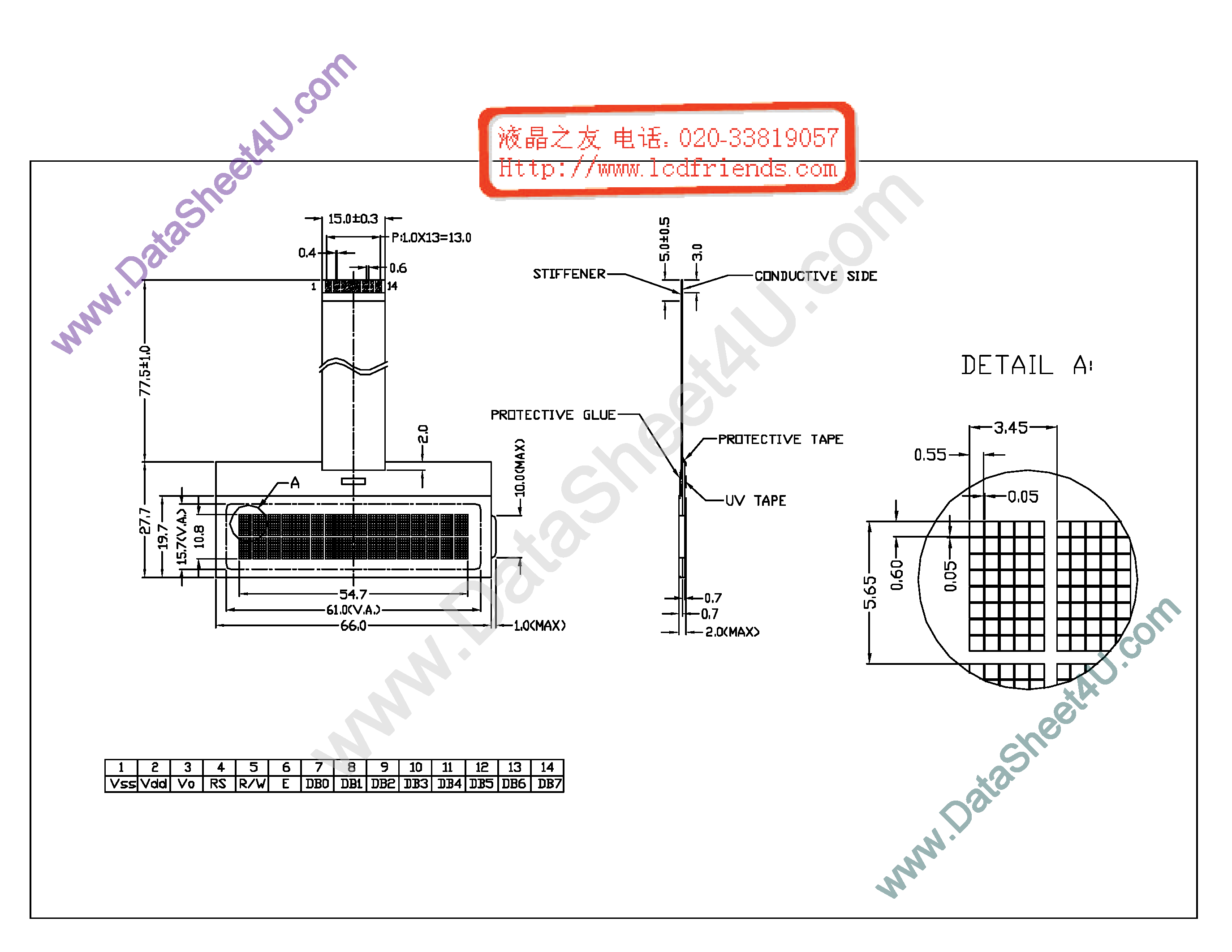 Datasheet tm162i-g - LCD_Module page 1