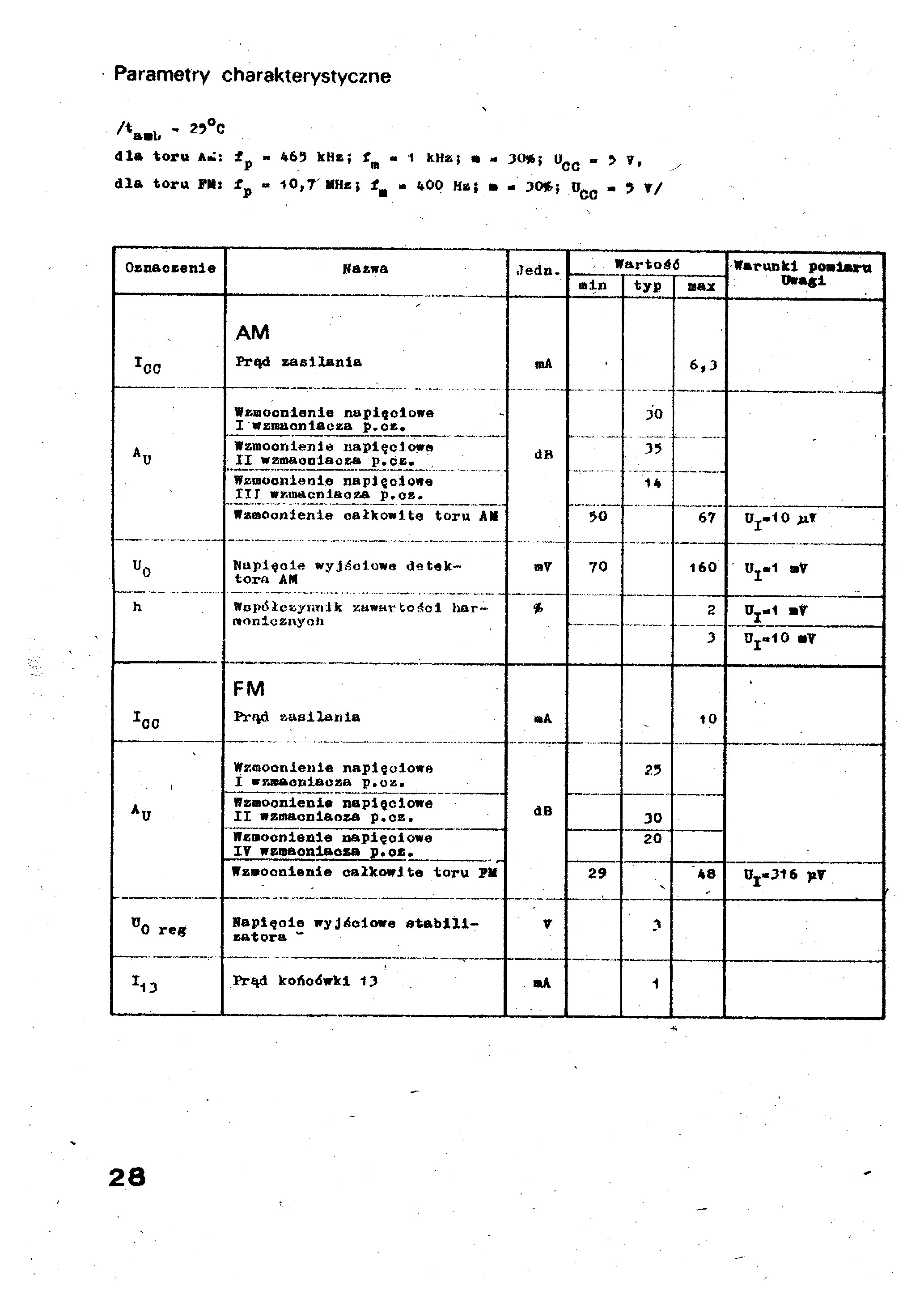 Datasheet UL1211N - Wzmacniacz p.cz. AM-FM page 2