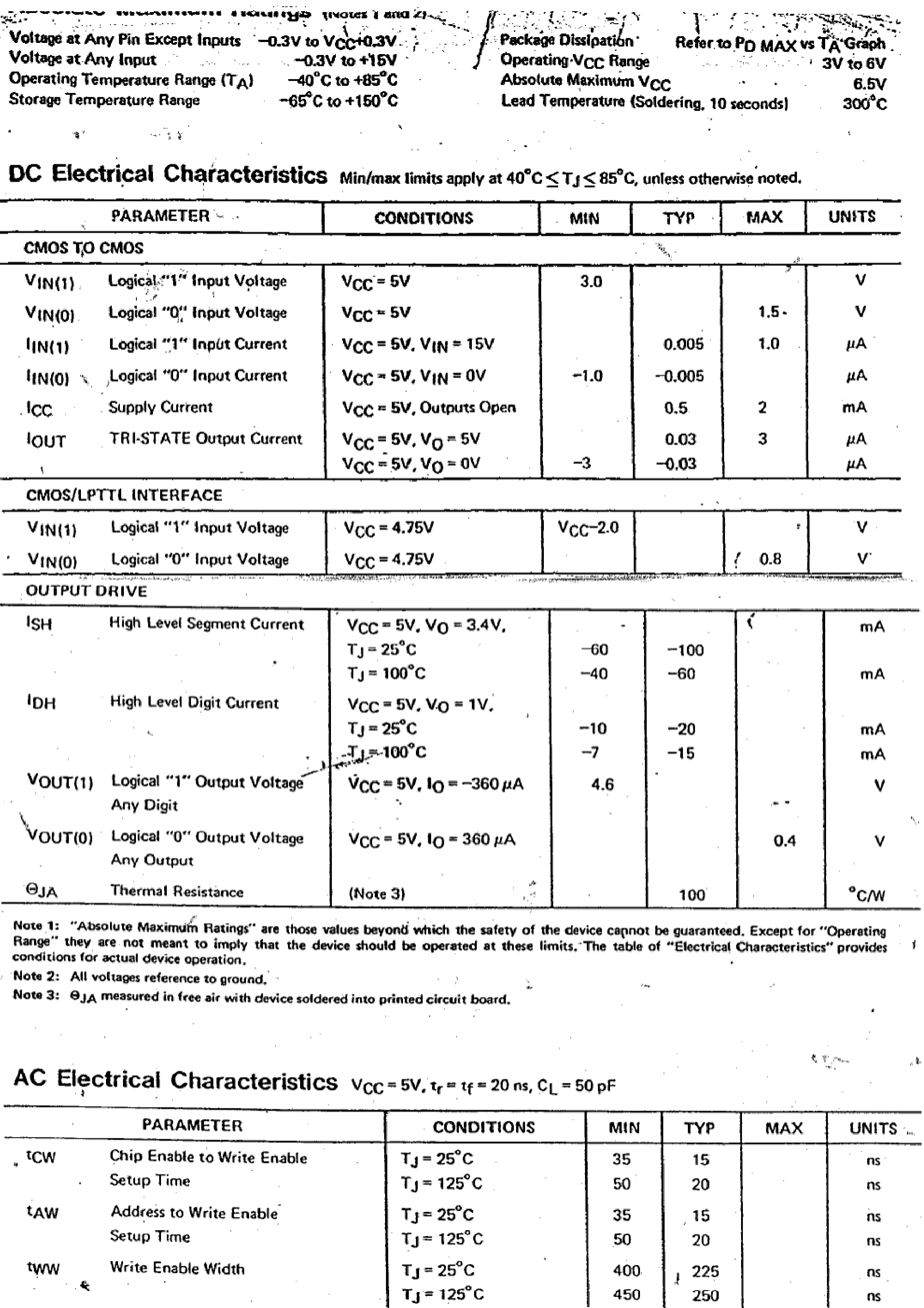 Datasheet MM74C912 - (MM74C912 / MM74C917) 6-Digit Display Controller / Driver page 2