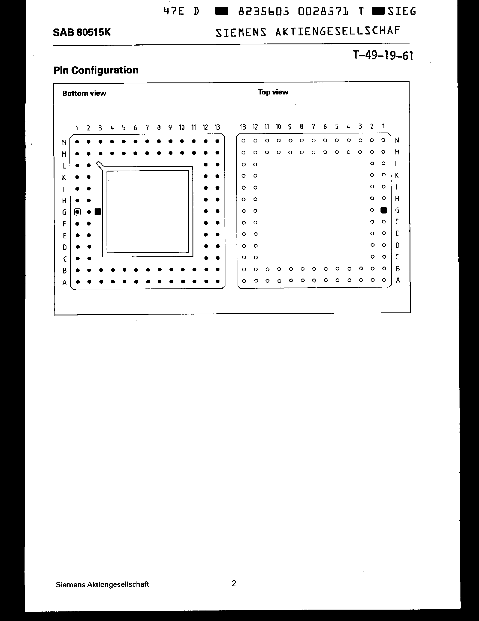 Даташит SAB80515K - 8-Bit Single-Chip Microcontroller страница 2