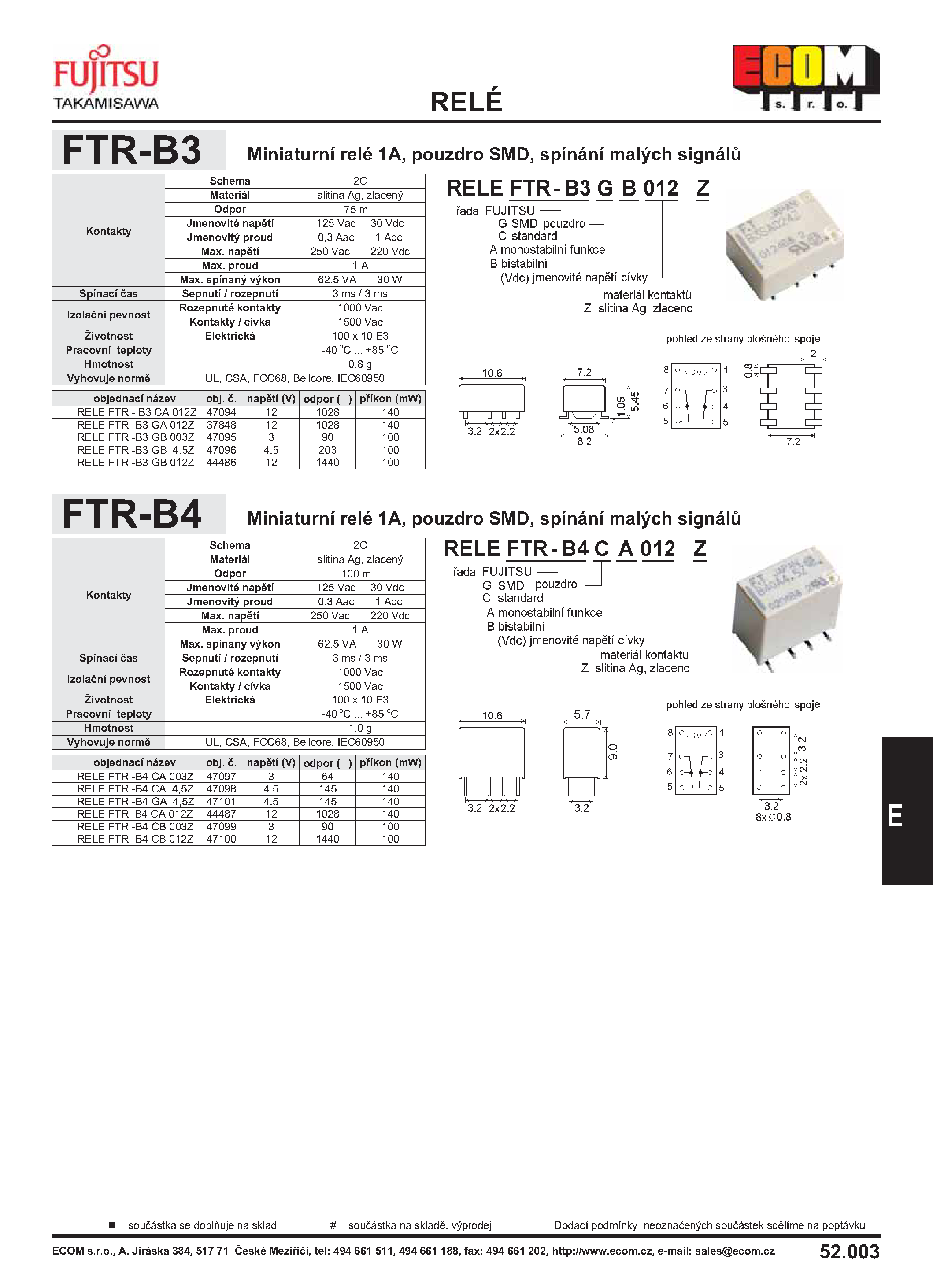 Даташит на микросхему RY5W-K страница 2 Даташит RY5W-K - Relay страница 2