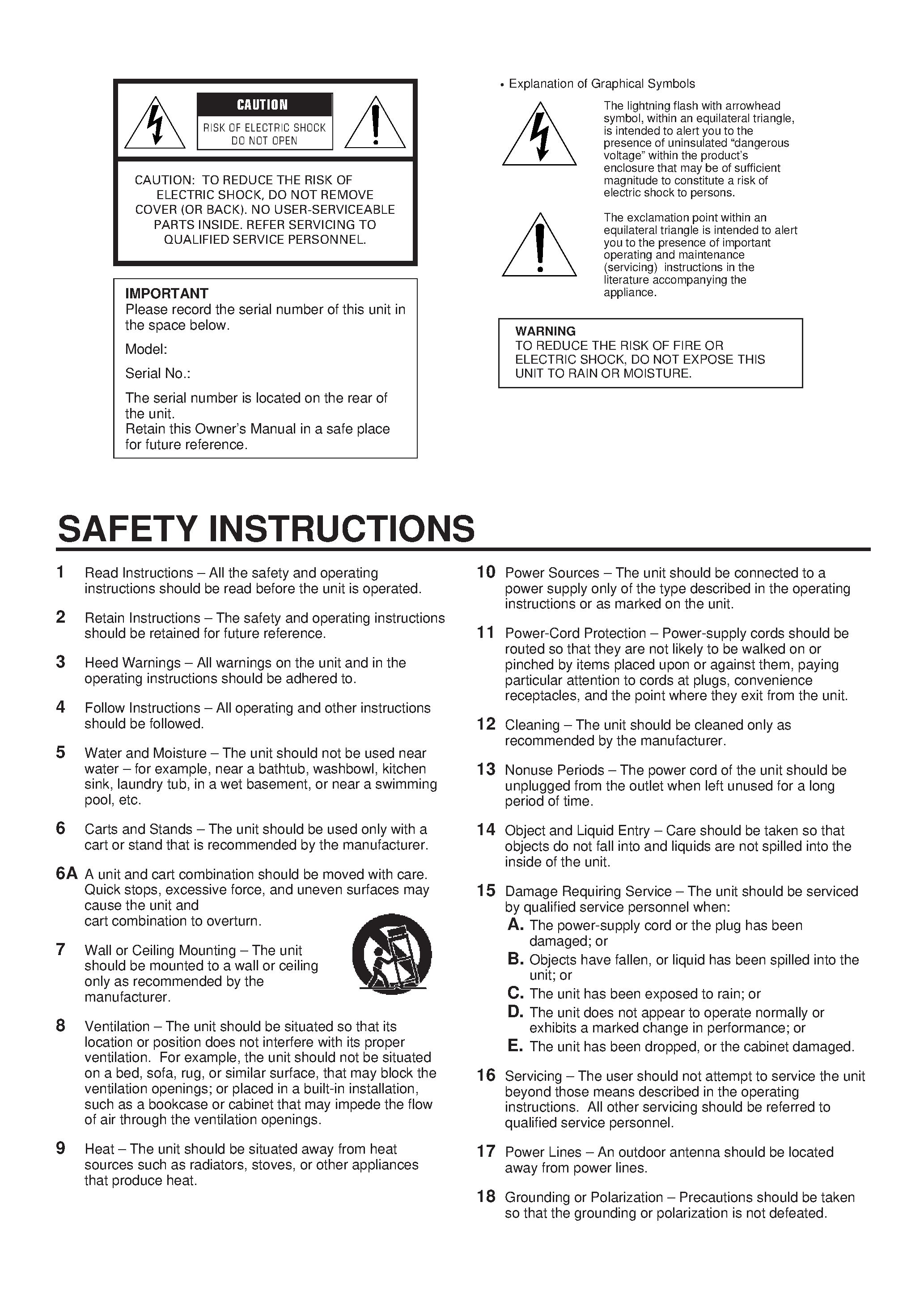 Даташит RX-396 - (RX-396 / RX-496) Natural Sound Stereo Receiver страница 2