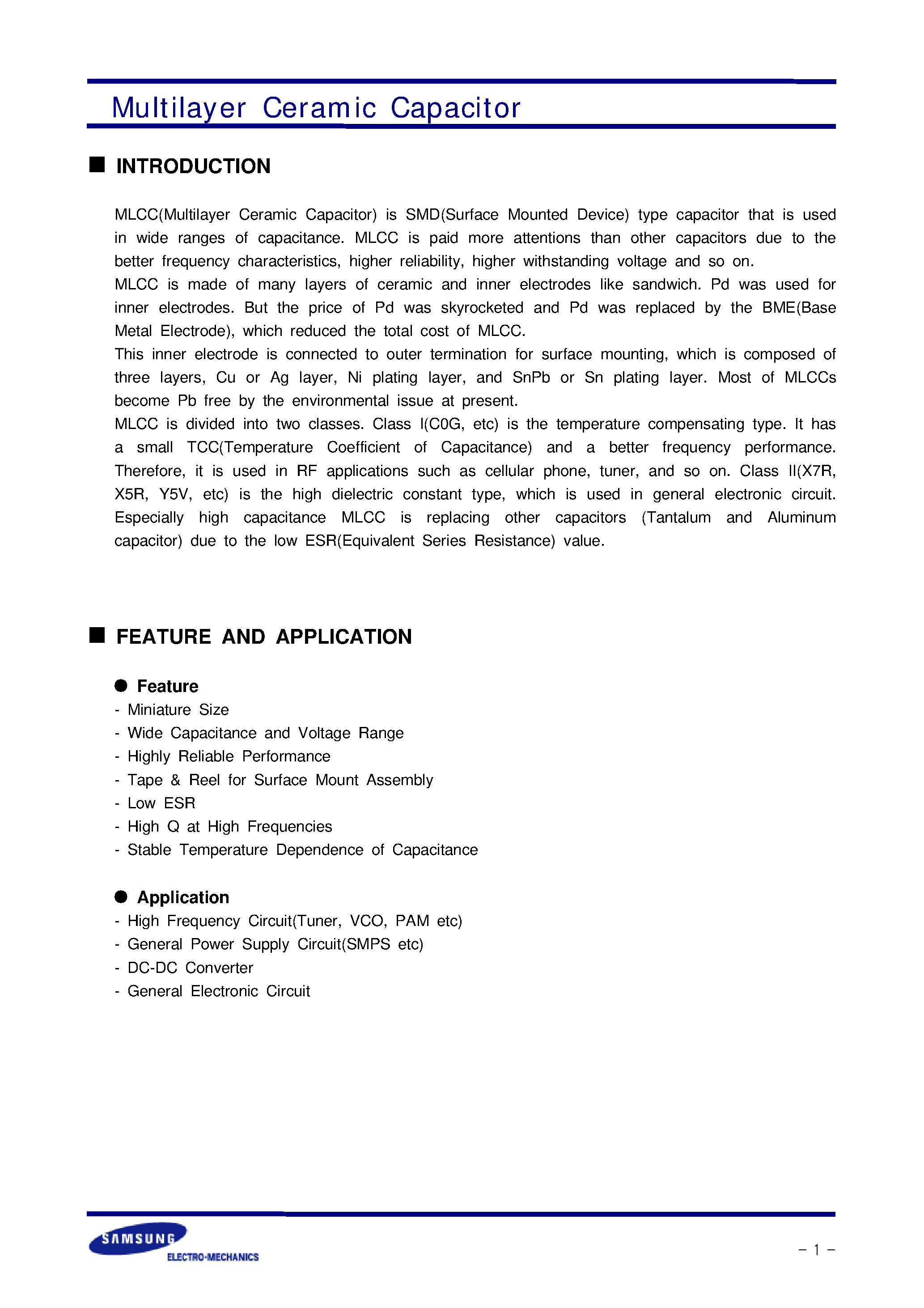 Datasheet CL31B224KBFANNE - Multilayer Ceramic Capacitor page 2
