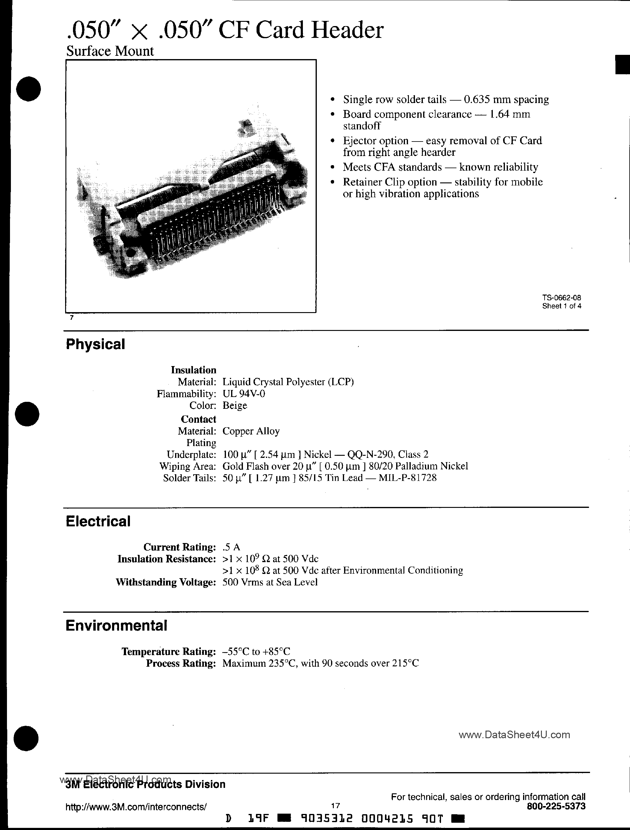 Даташит на микросхему N7E50-7516VY-20 страница 1 Даташит N7E50-7516VY-20 - PCMCIA CONNECTOR страница 1