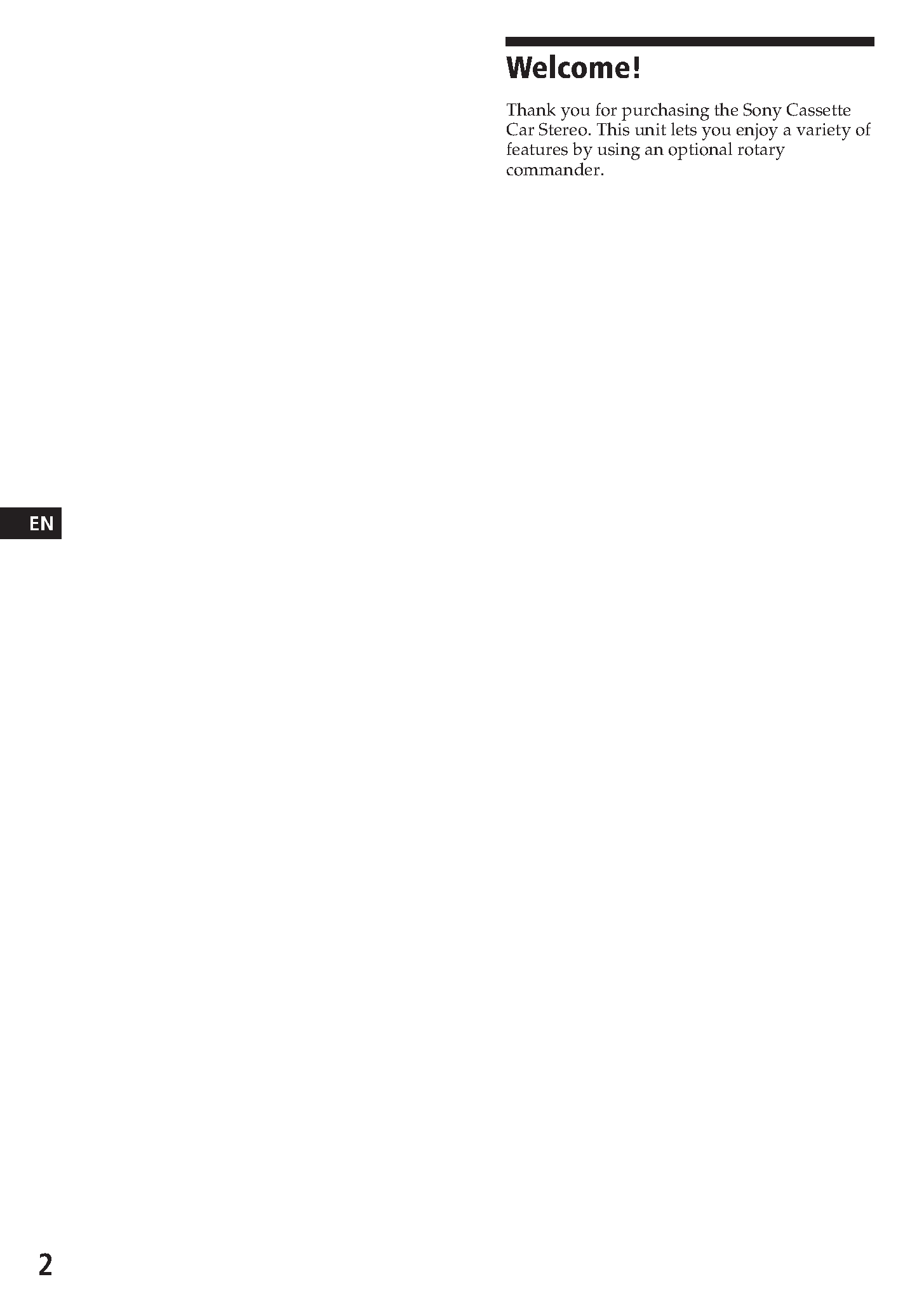 Datasheet XR-4800 page 2 Datasheet XR-4800 - Cassette Car Stereo page 2