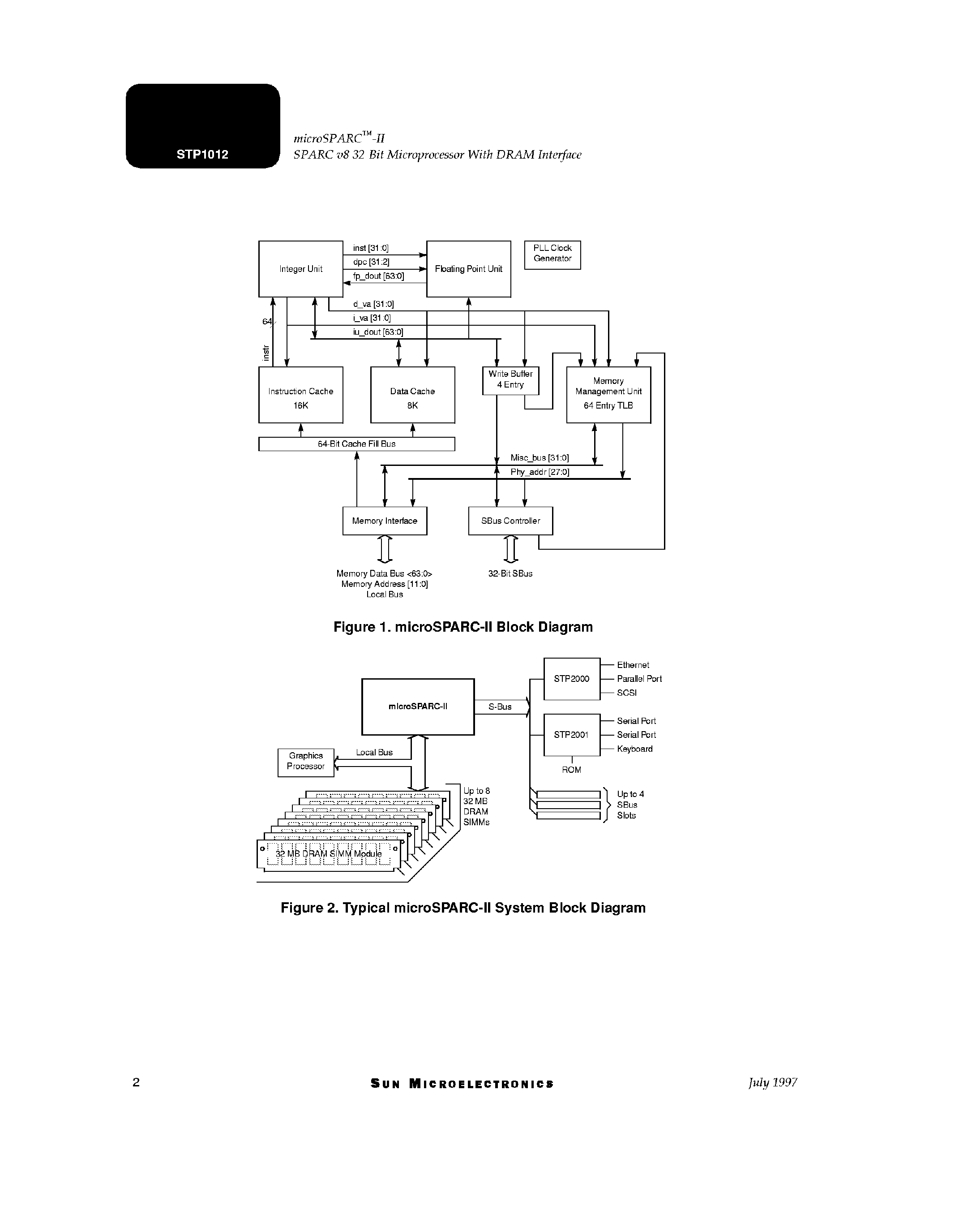 Даташит на микросхему STP1012 страница 2 Даташит STP1012 - 32-Bit Microprocessor страница 2