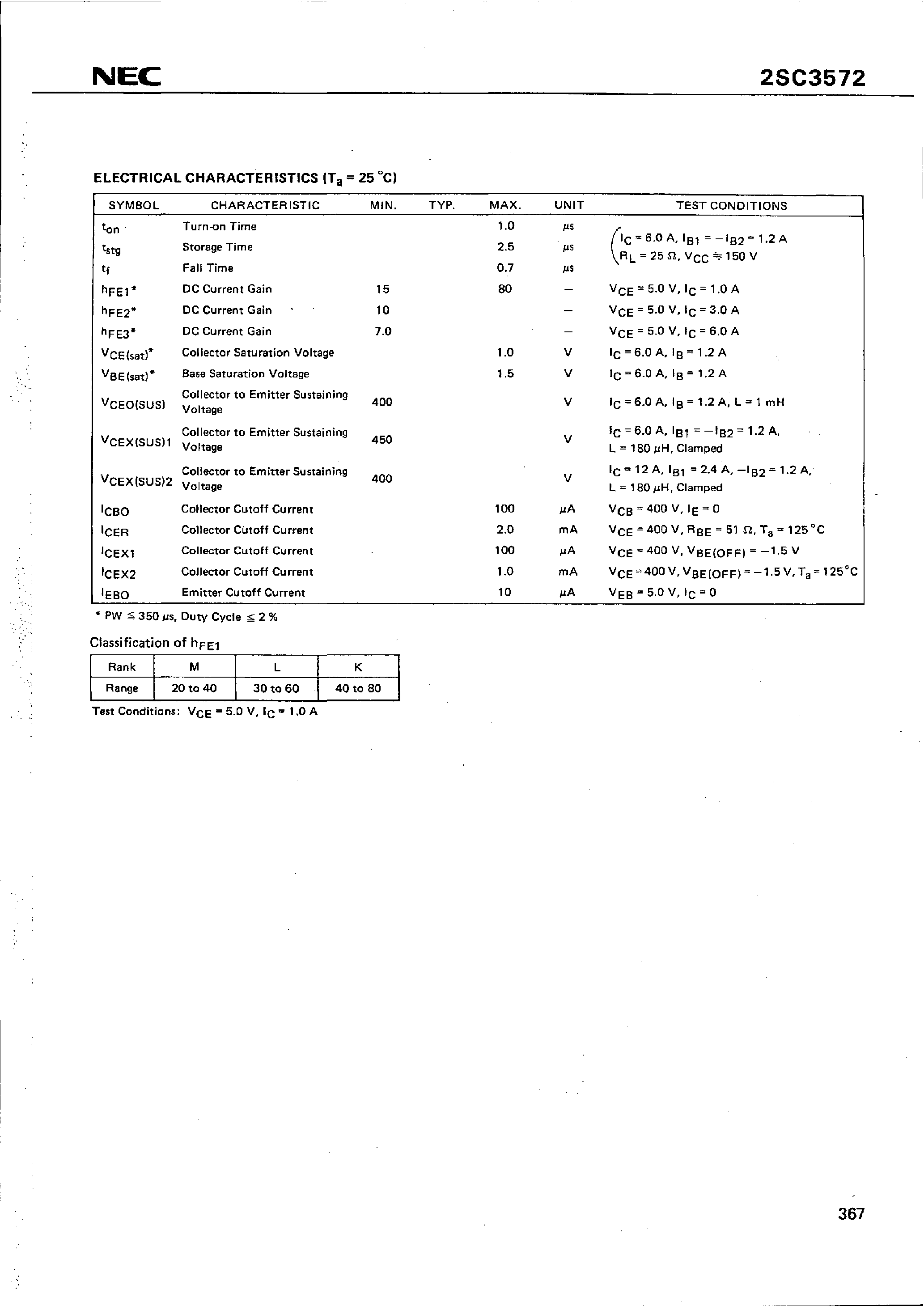 Datasheet 2SC3572 - NPN SILICON POWER TRANSISTOR page 2