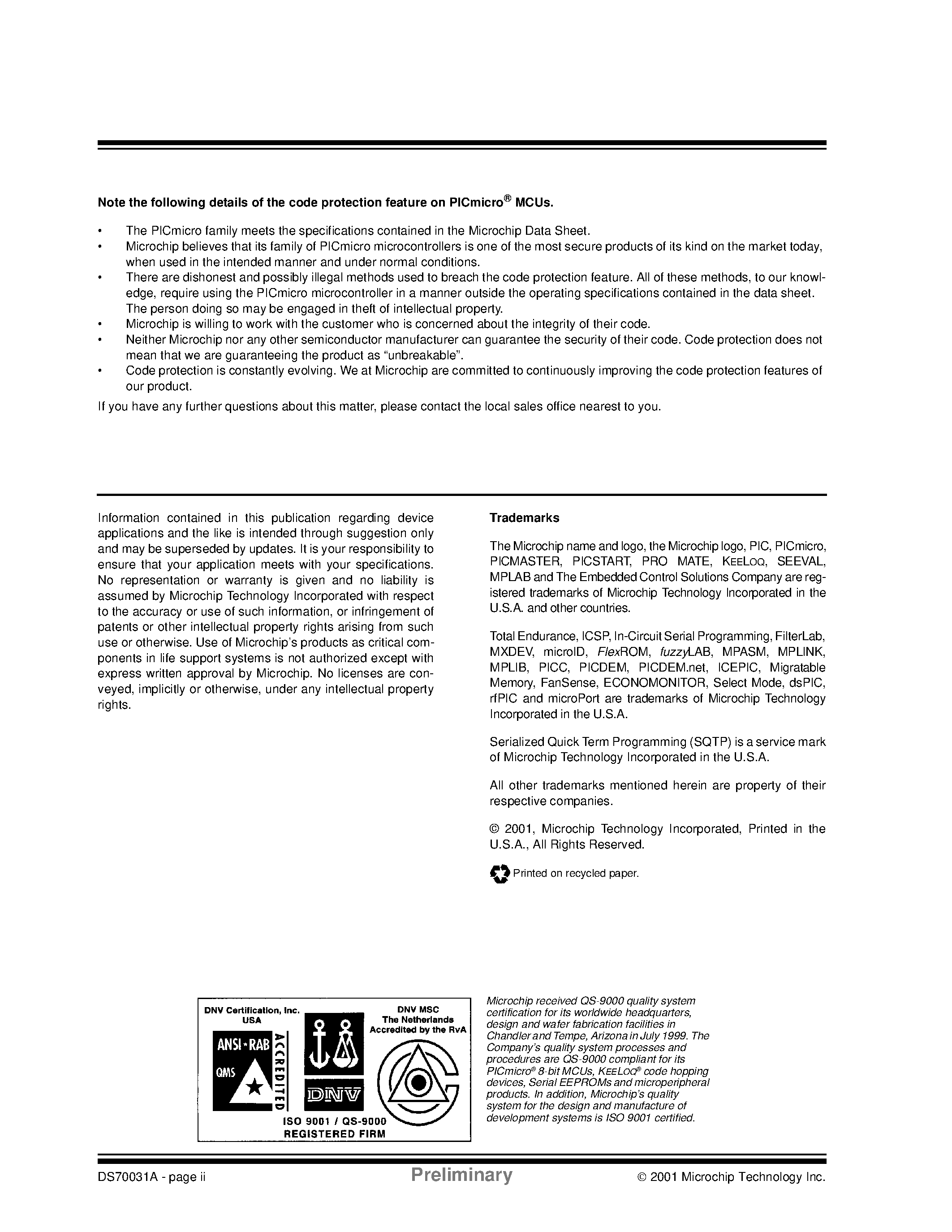 Даташит на микросхему 12C509AF страница 2 Даташит 12C509AF - (xxx12C509Ax) 18/20-Pin 8-Bit CMOS Microcontroller страница 2