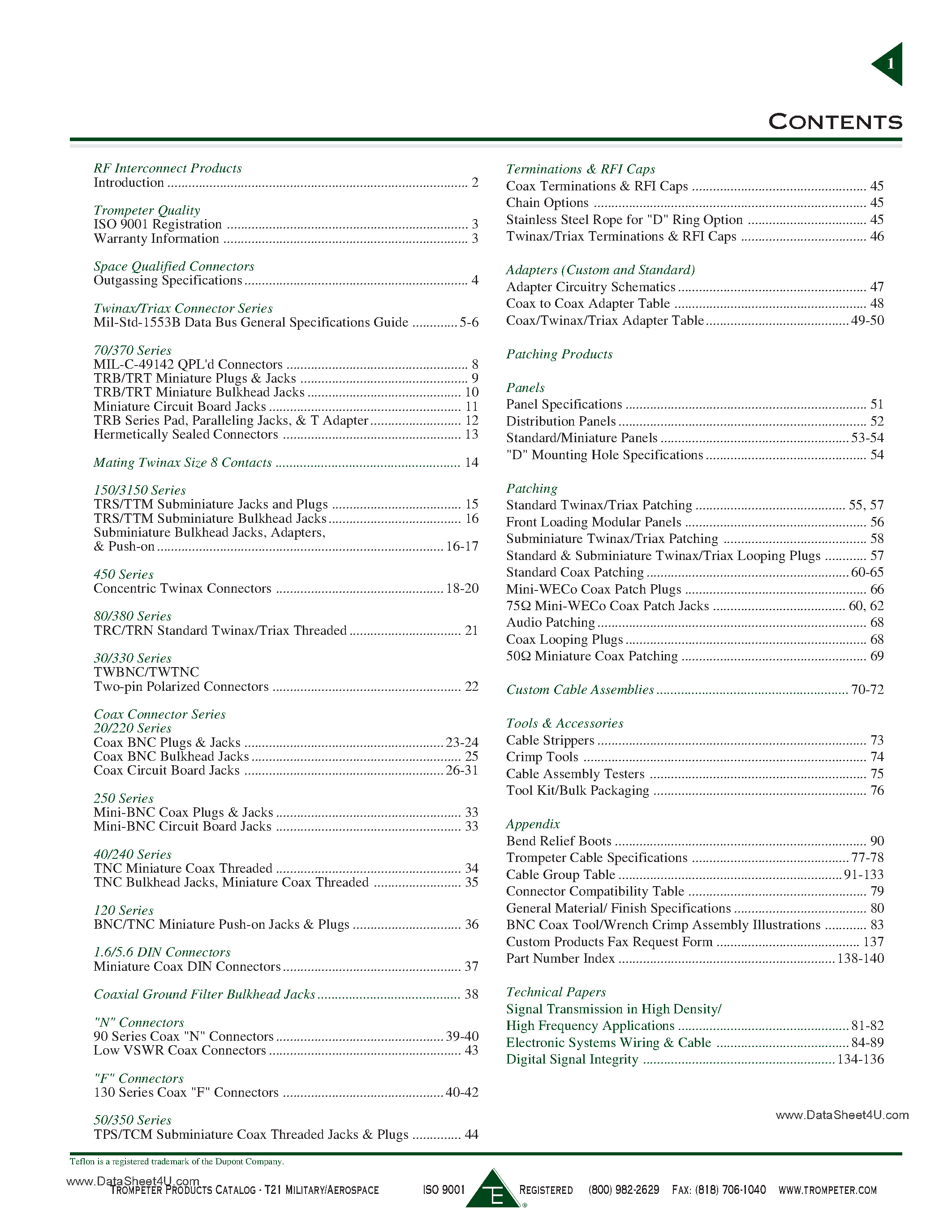 Datasheet 7530A5524 - (7530Axxxx) Connector page 1