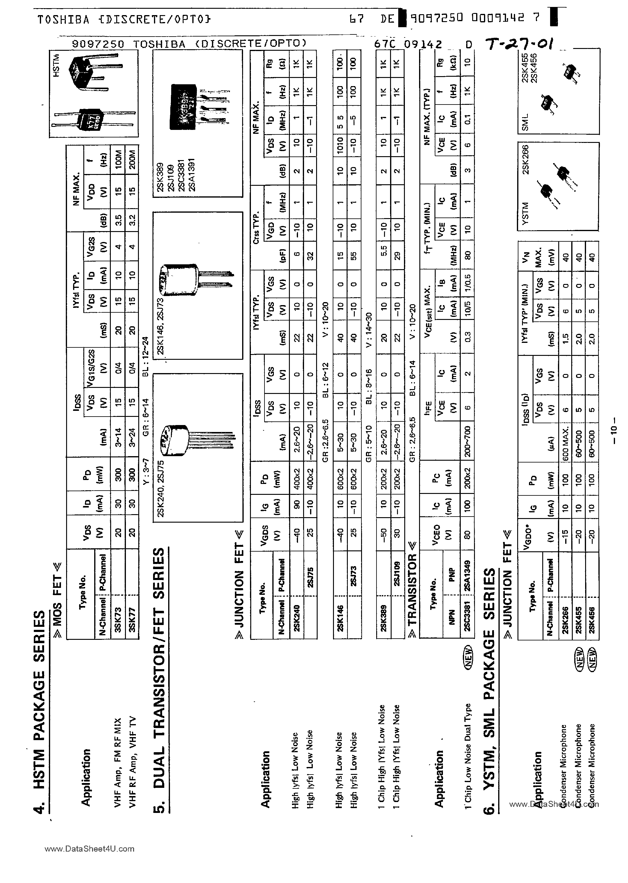 Datasheet 2SK240 page 1 Datasheet 2SK240 - TRANSISTOR page 1