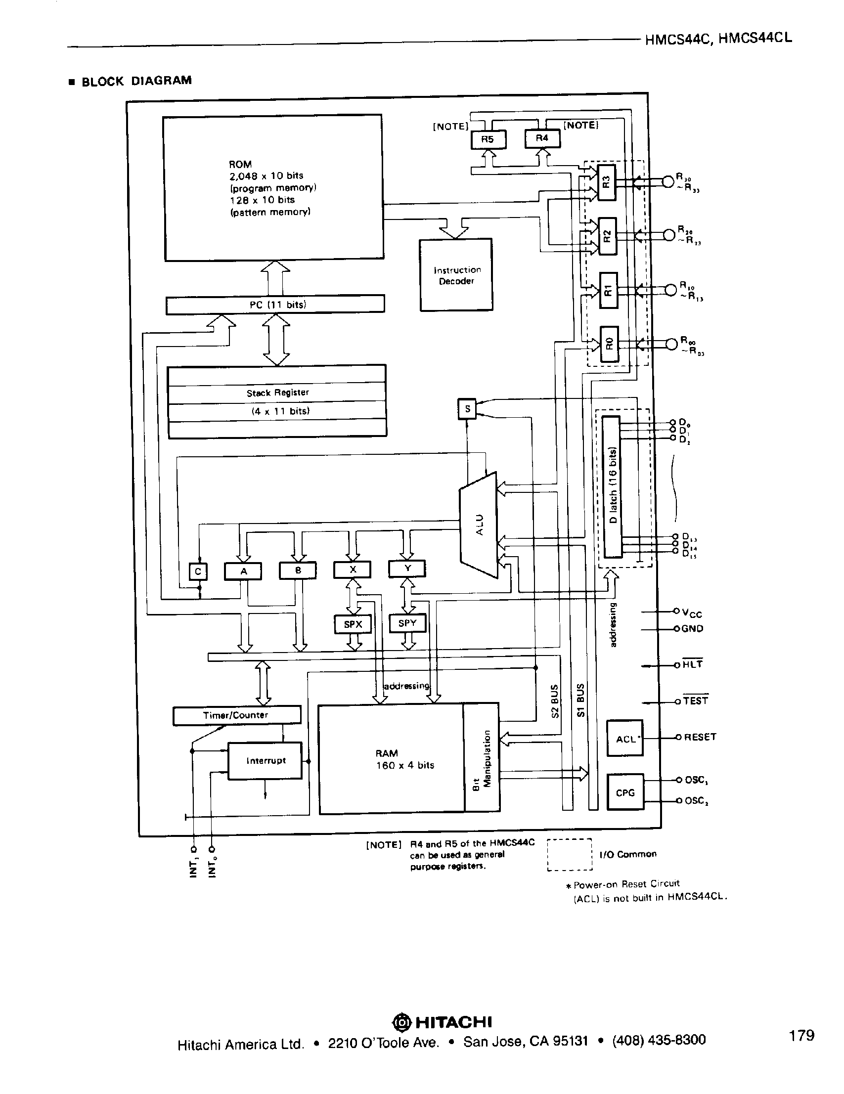 Datasheet HD44801 - (HD44801 / HD44808) 4-Bit Microcomputer page 2