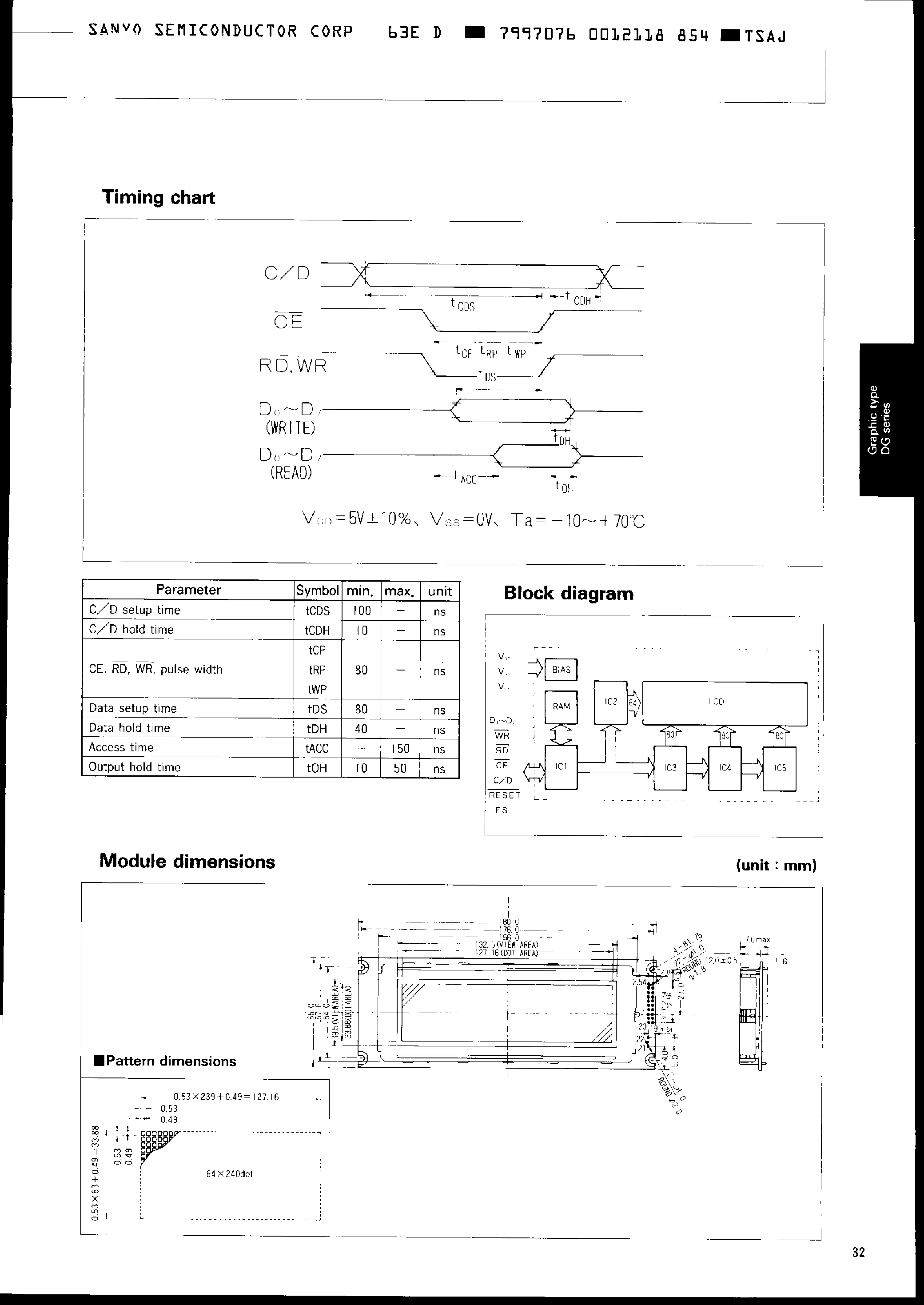 Даташит на микросхему DG06245 страница 2 Даташит DG06245 - 64 x 240 LCD Driver страница 2