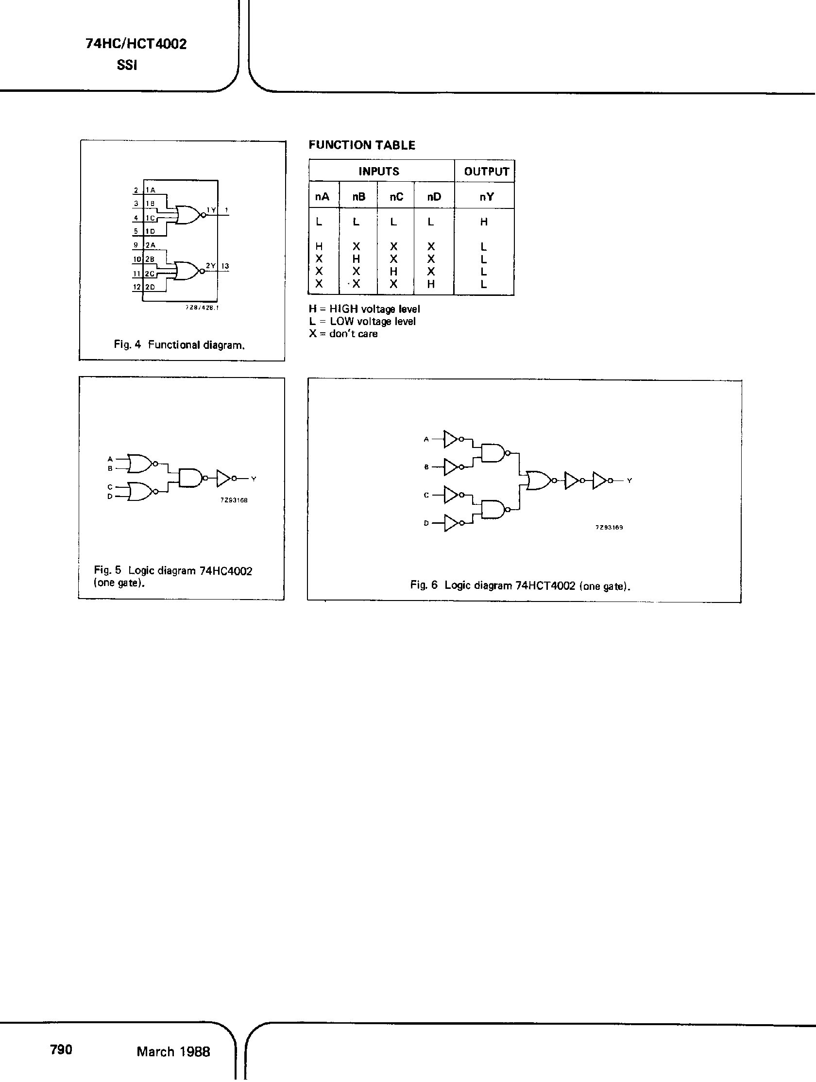 Datasheet PC74HC4002 - (It is accurate) Dual 4-Input NOR Gate page 2