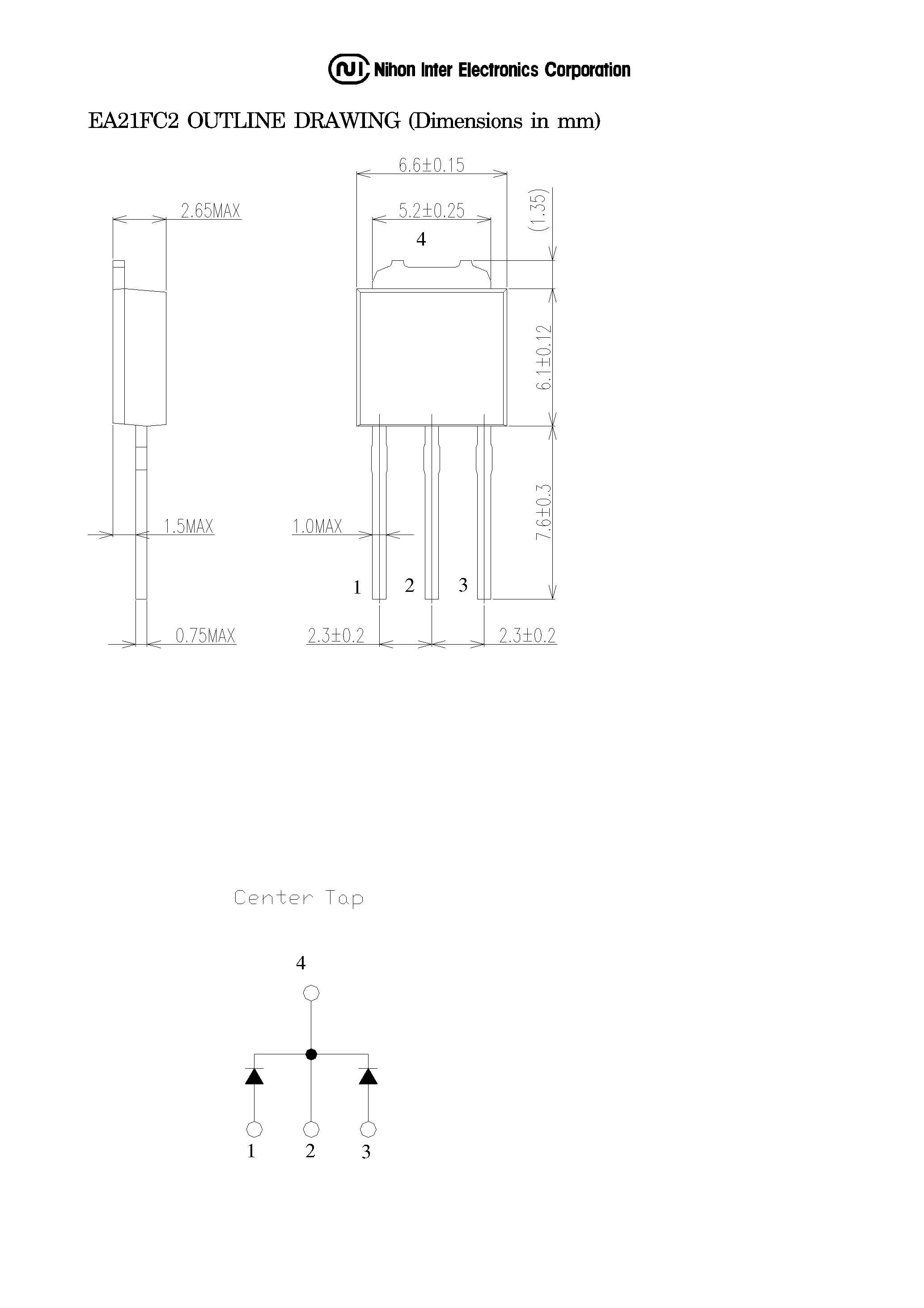 Даташит на микросхему EA21FC2 страница 2 Даташит EA21FC2 - Fast Recovery Diodes страница 2