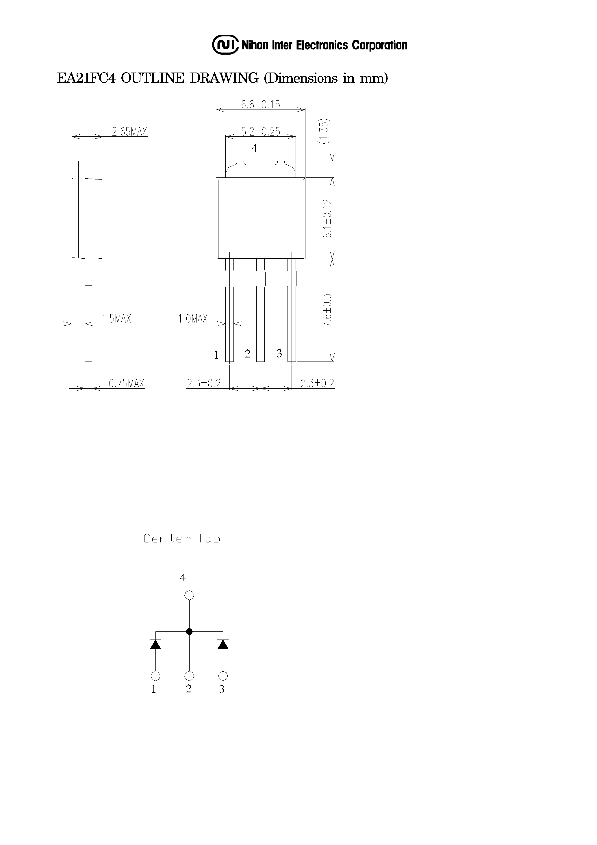Даташит на микросхему EA21FC4 страница 2 Даташит EA21FC4 - Fast Recovery Diodes страница 2