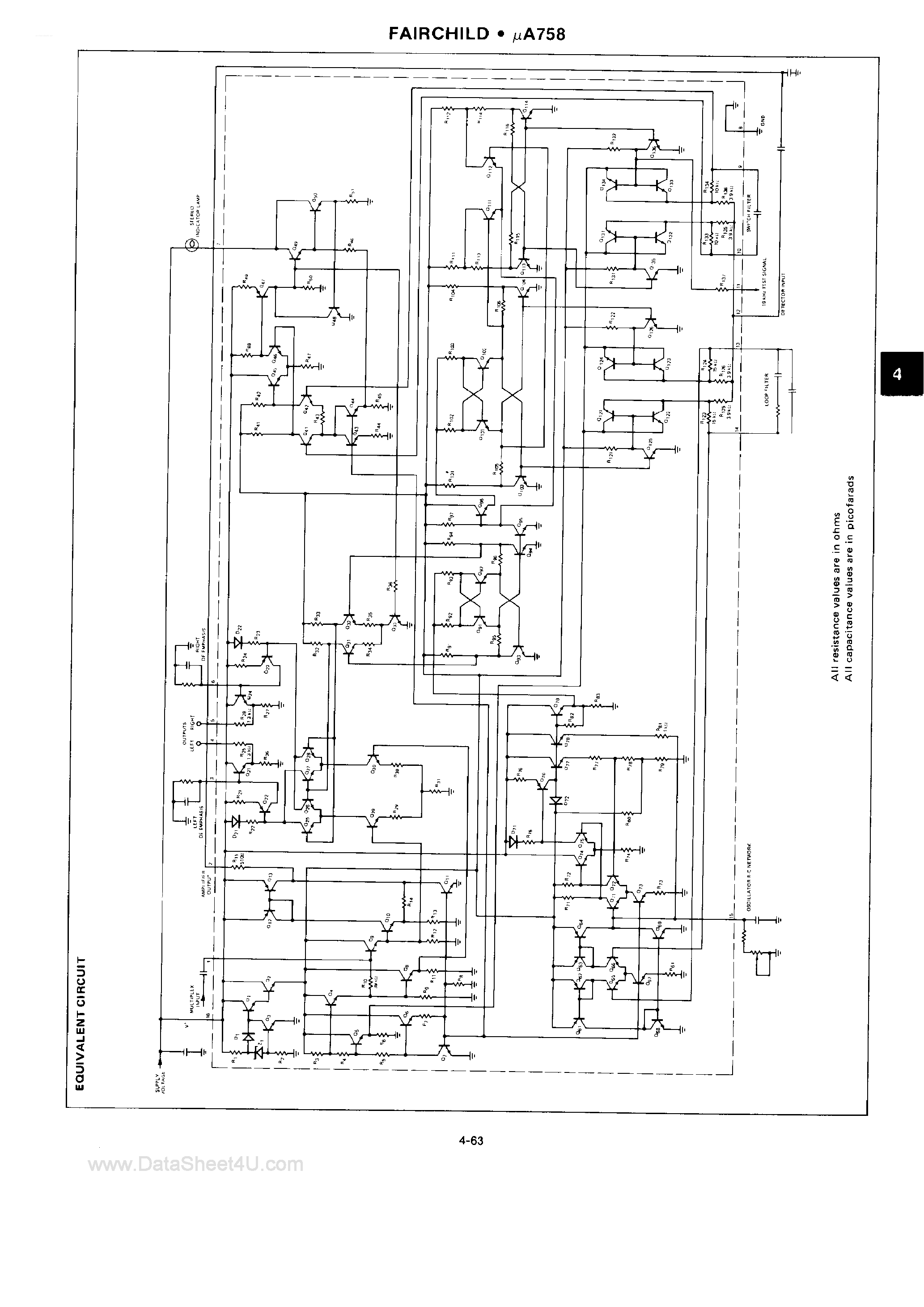 Даташит UA758 - FM Stereo Multiplex Decoder страница 2