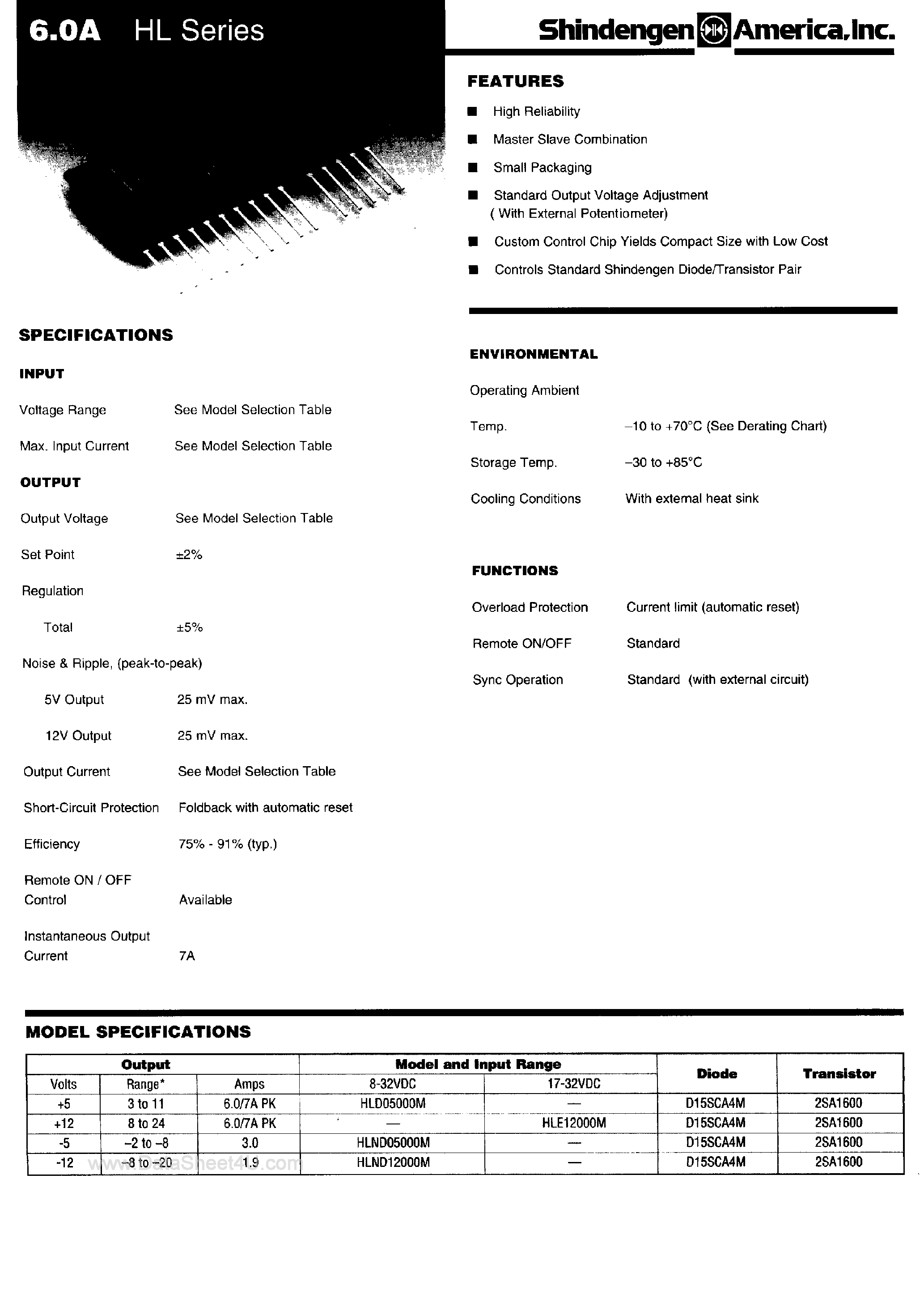 Datasheet HLE12000M - SMPS CONTROLLER page 1