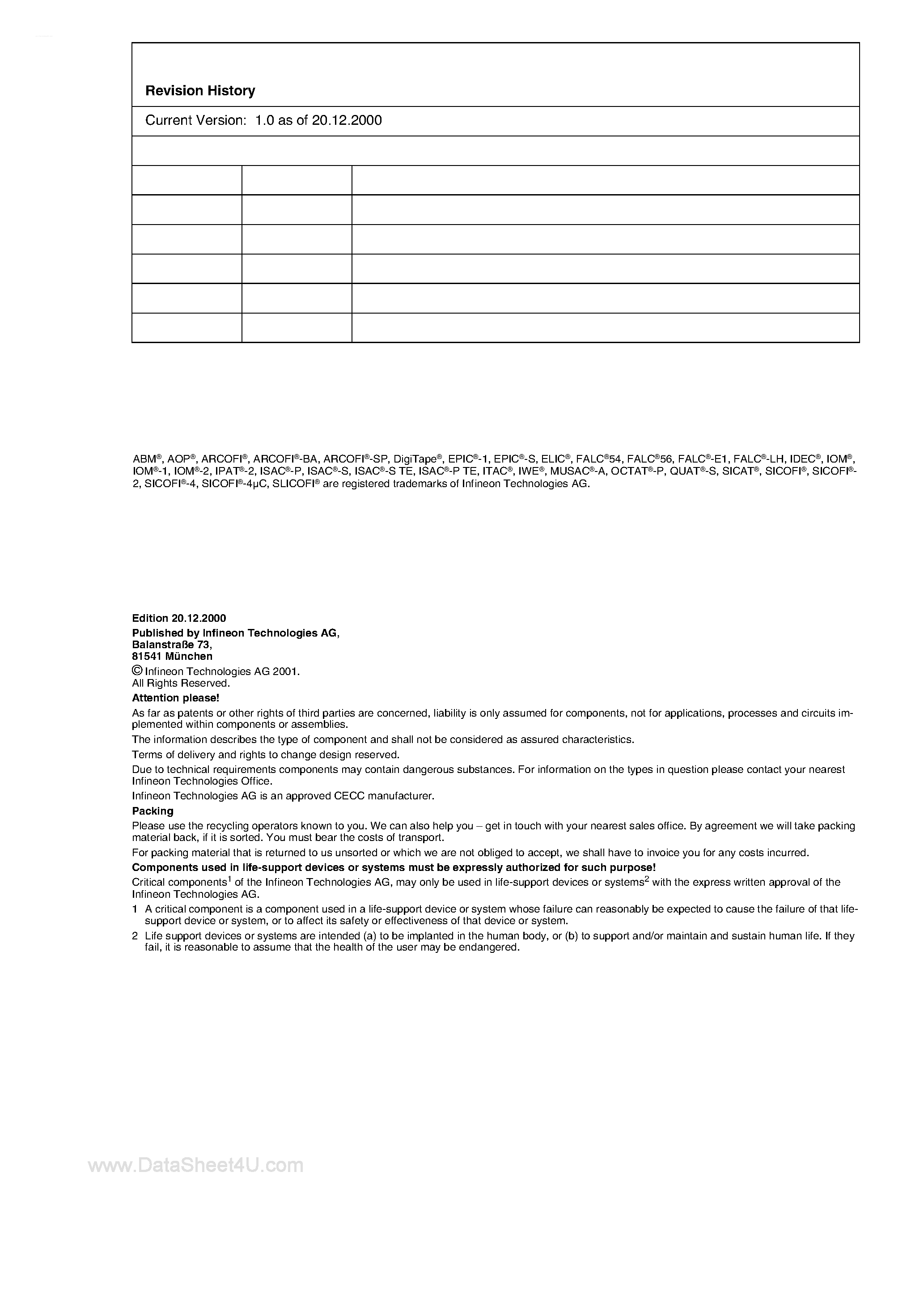 Даташит TDA5110 - Wireless Components страница 2