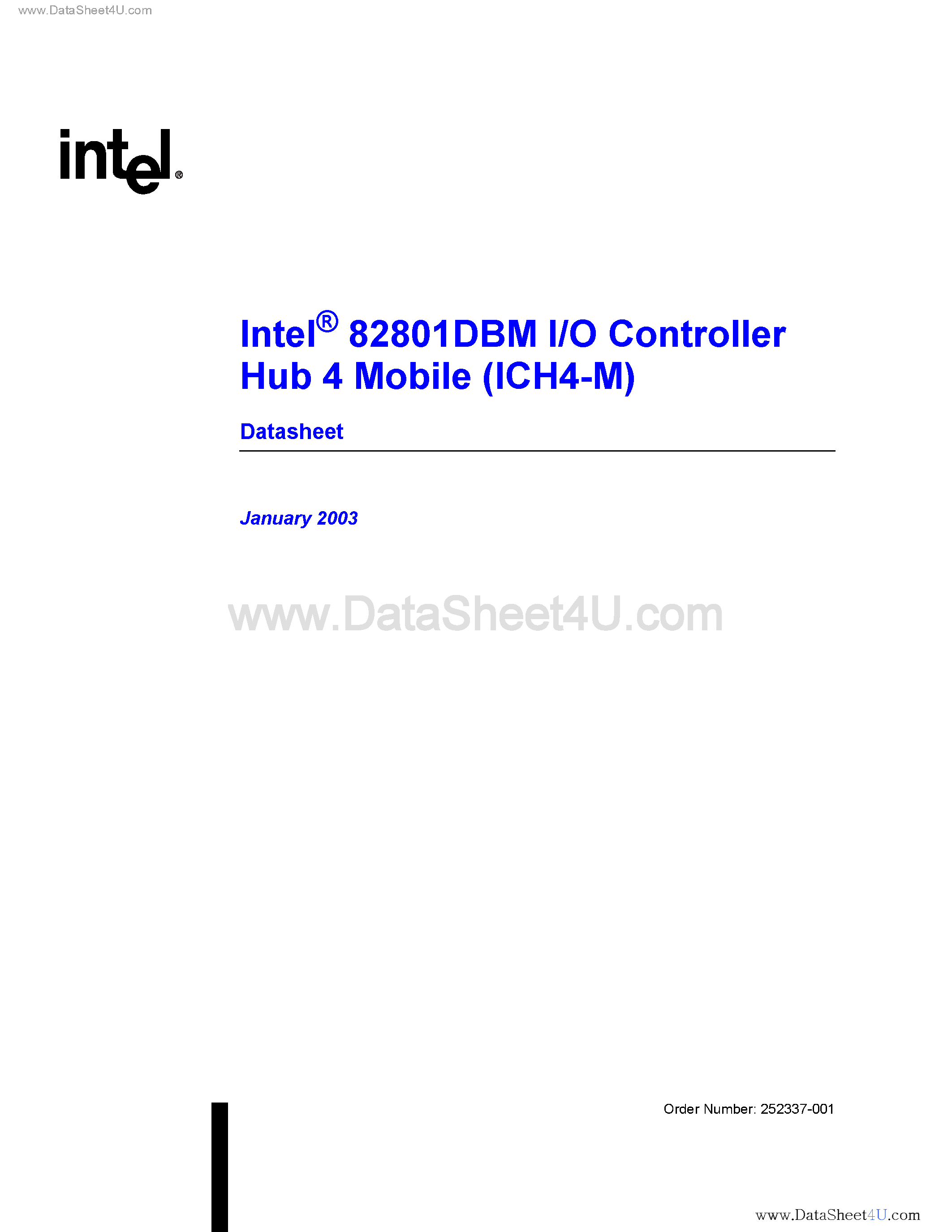 Даташит 82801DBM - I/O Controller Hub 4 Mobile страница 2