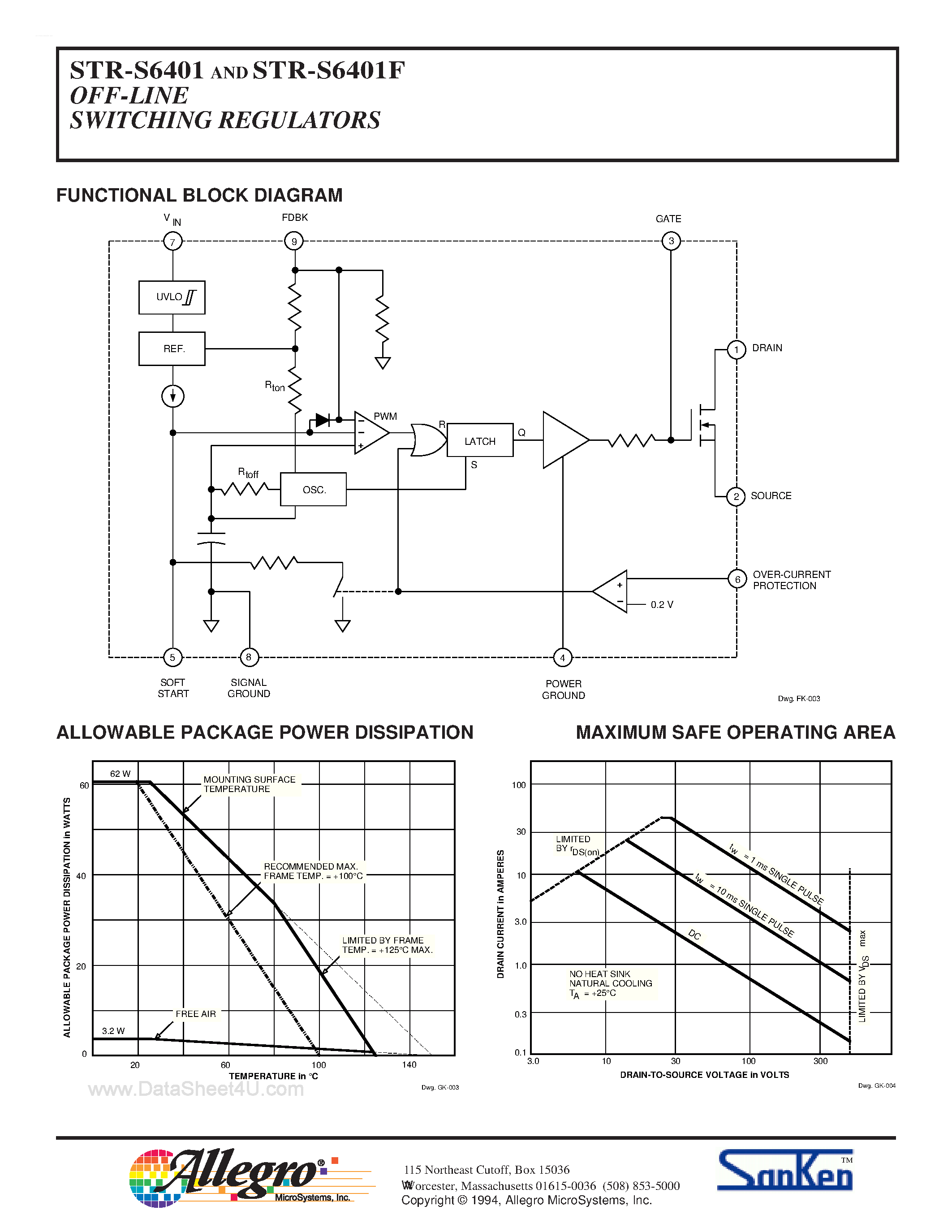 Datasheet STRS6401 page 2 Datasheet STRS6401 - OFF-LINE SWITCHING REGULATORS WITH POWER MOSFET OUTPUT page 2