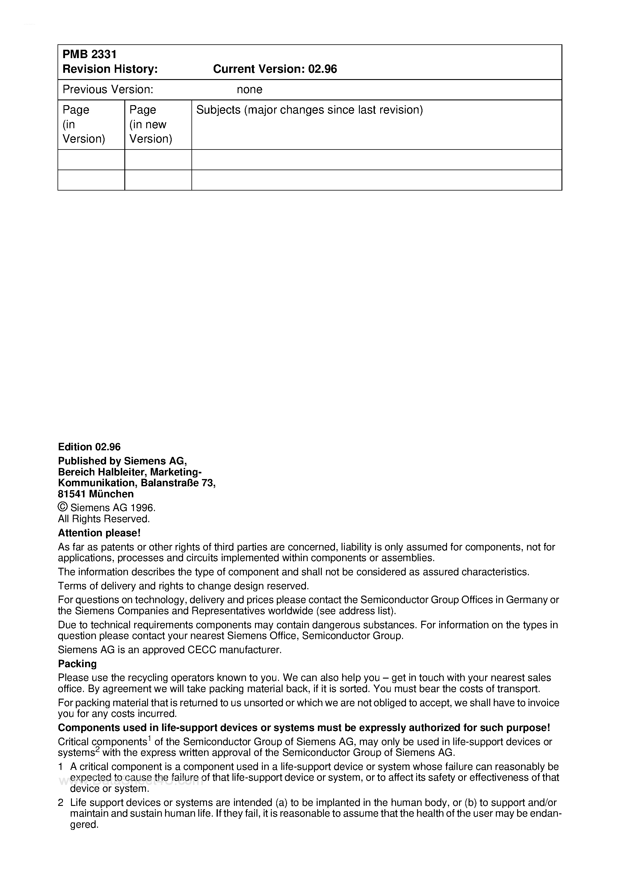Datasheet PMB2331 - The mixer used in this design is a general purpose up-/downconversion gilbert cell mixer page 2