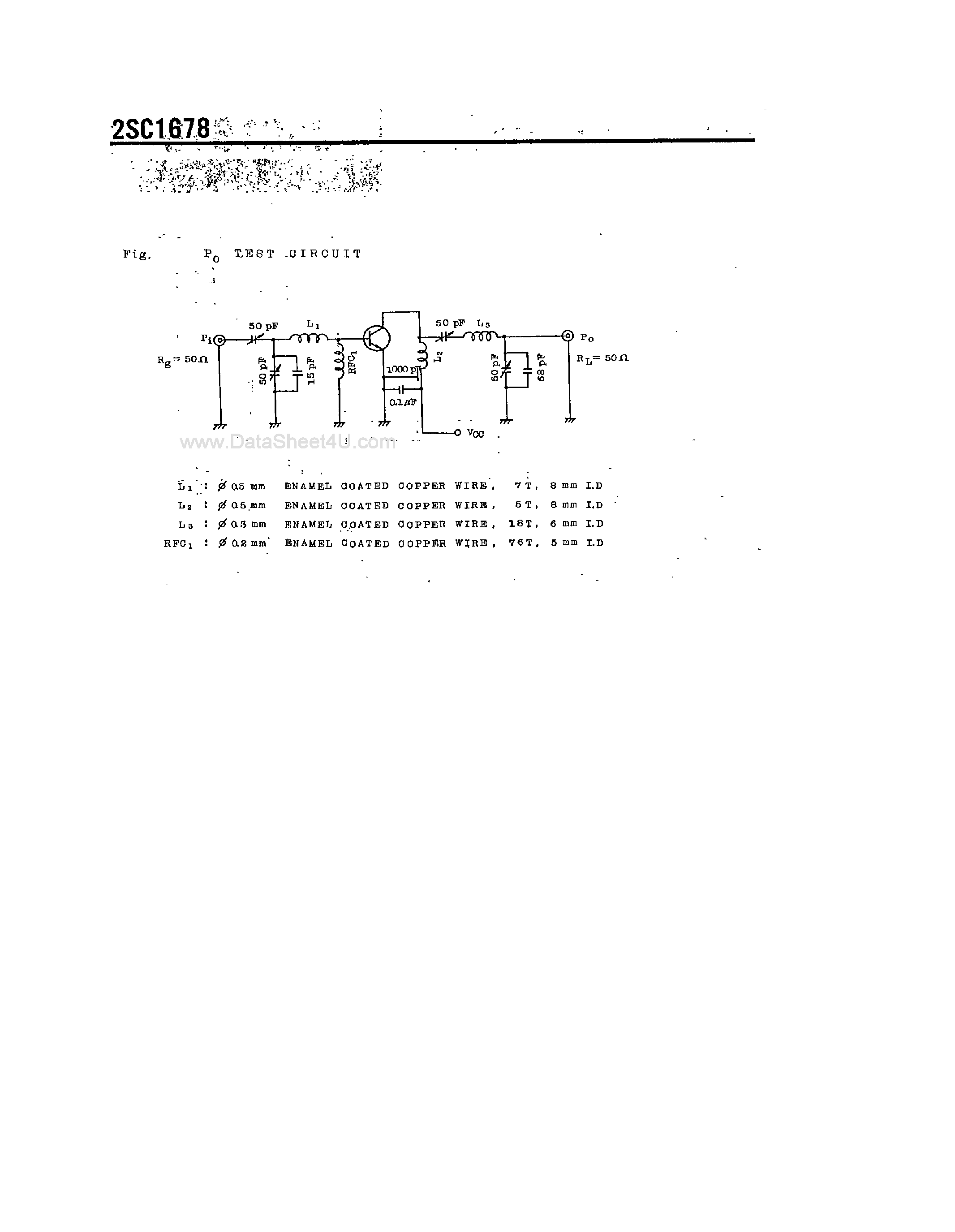 Datasheet 2SC1678 - SILICON NPN EPITAXIAL PLANAR TYPE page 2
