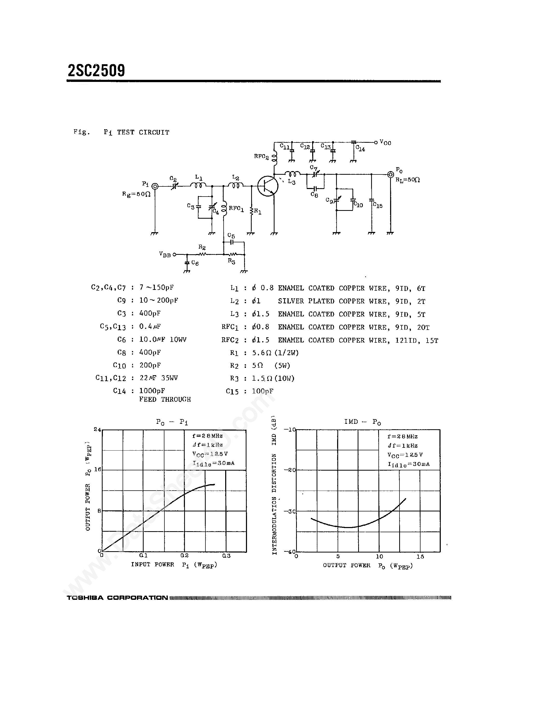 Datasheet 2SC2509 - Silicon NPN Epitaxial Planar Type page 2