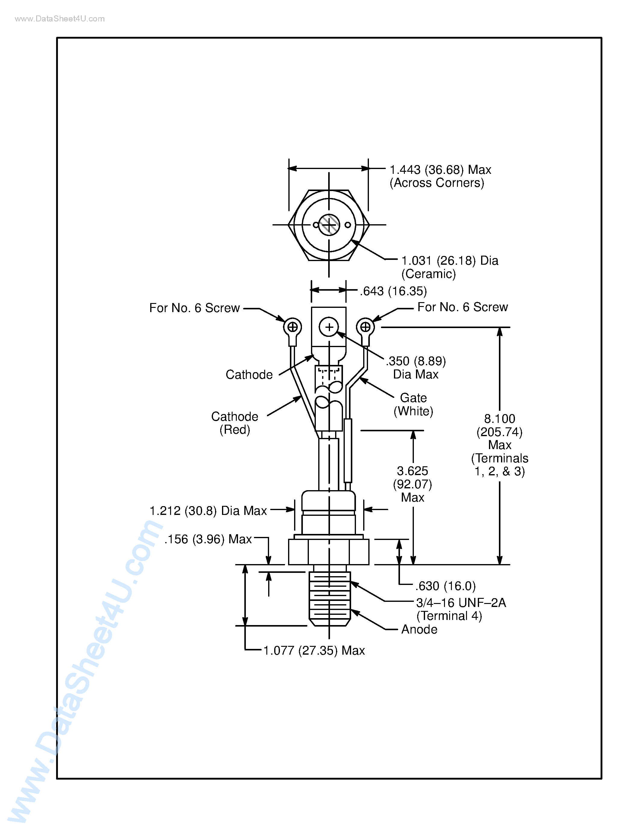 Даташит NTE5580 - (NTE5580 - NTE5585) Silicon Controlled Rectifier for Phase Control Applications страница 2