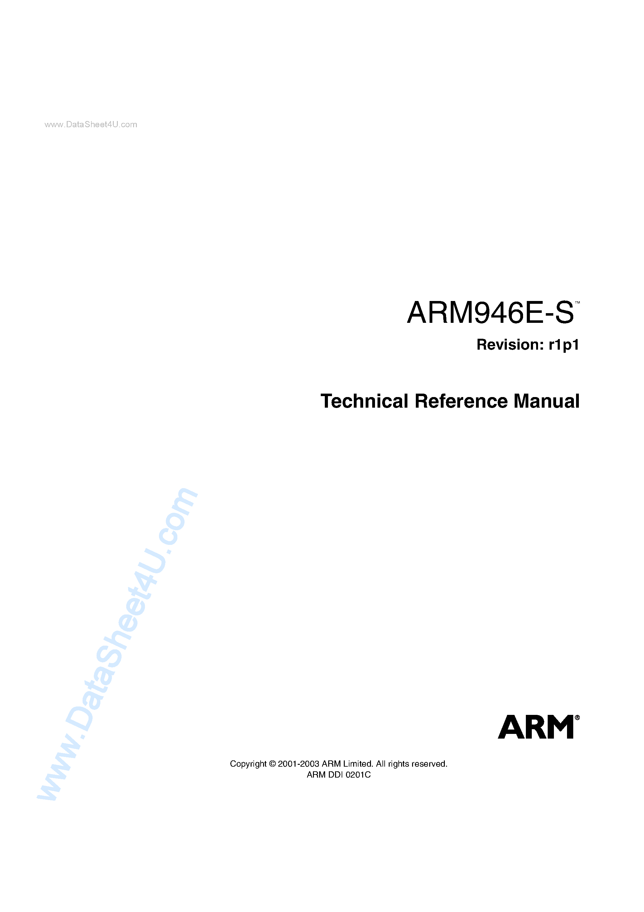 Datasheet ARM946E-S - Manual page 1